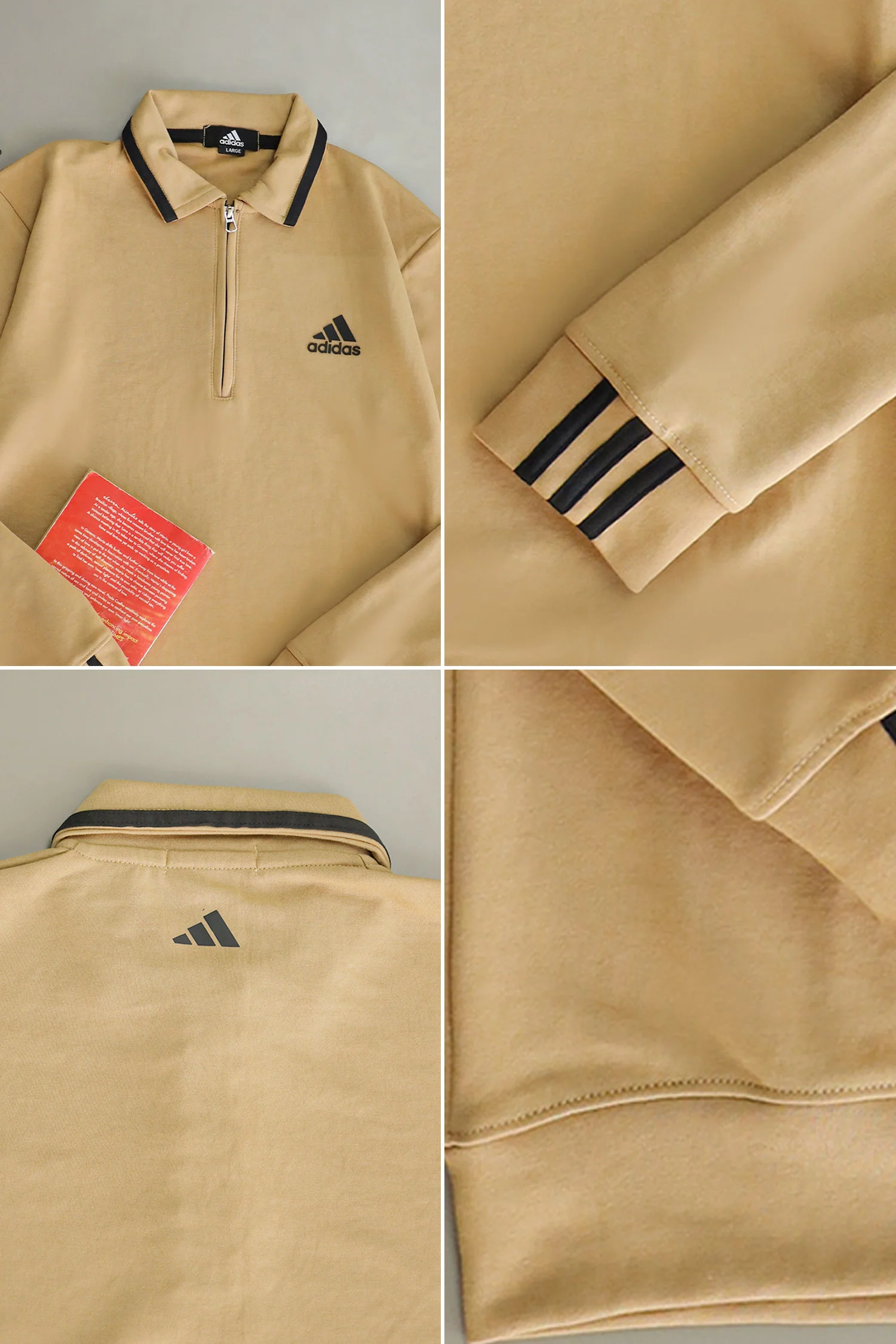 Adds Arm Rib Stripes Imported Men's Sweatshirt - Image 8