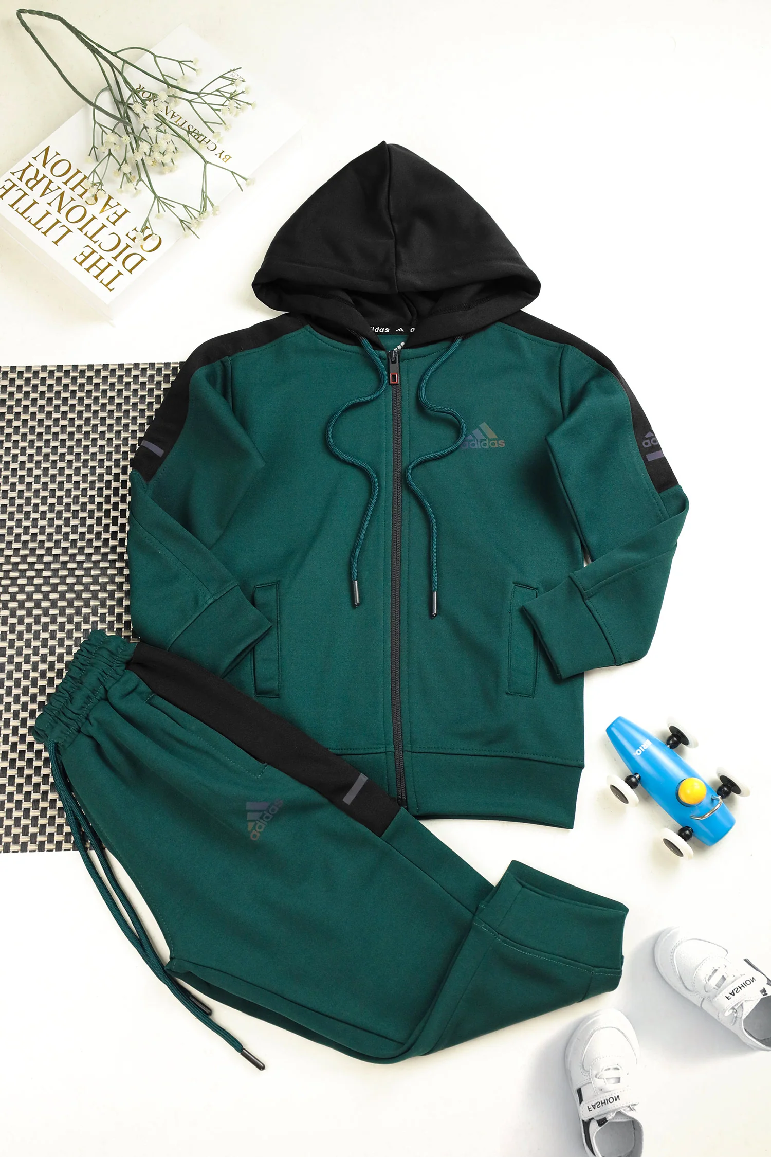 Adds Essential Performance Hooded Unisex Kids Tracksuit - Image 13