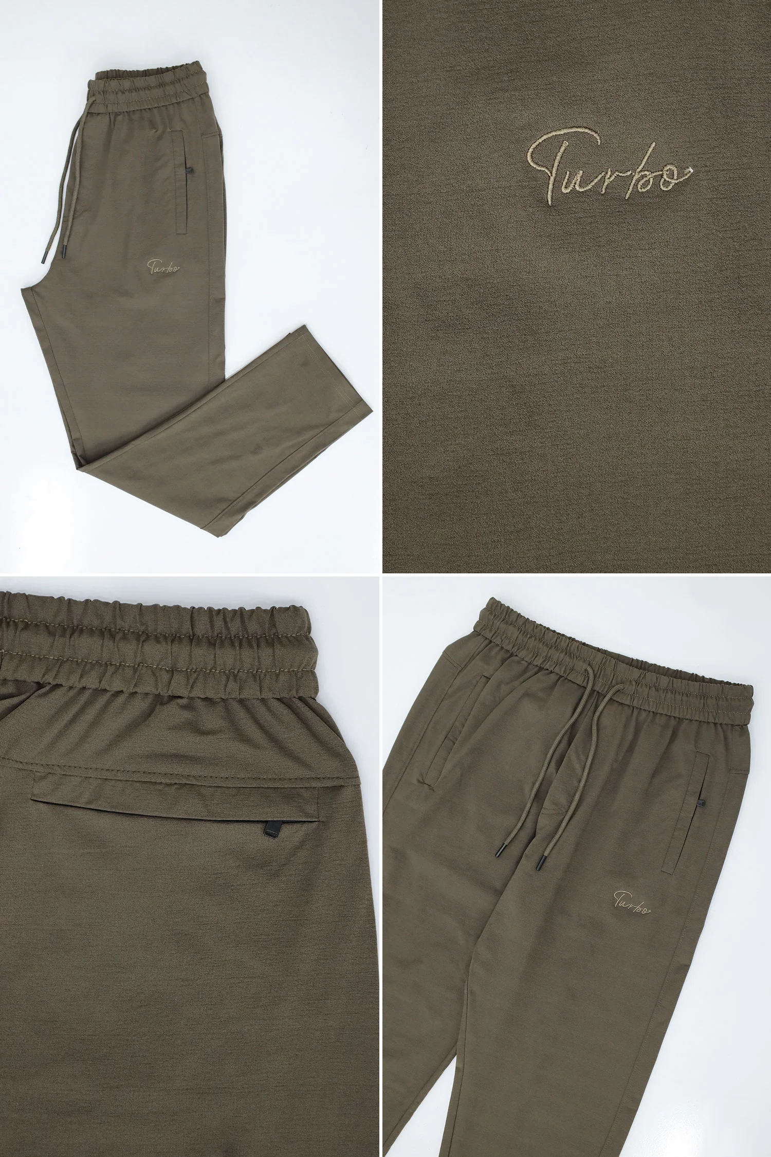 Turbo Premium Style Slim-Fit Trouser In Light Brown - Image 4
