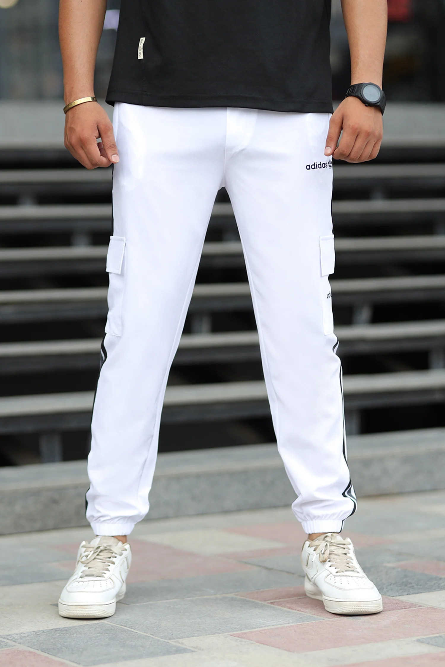 Adds Micro Stripes Slimfit Imported Sportswear Trouser - Image 14