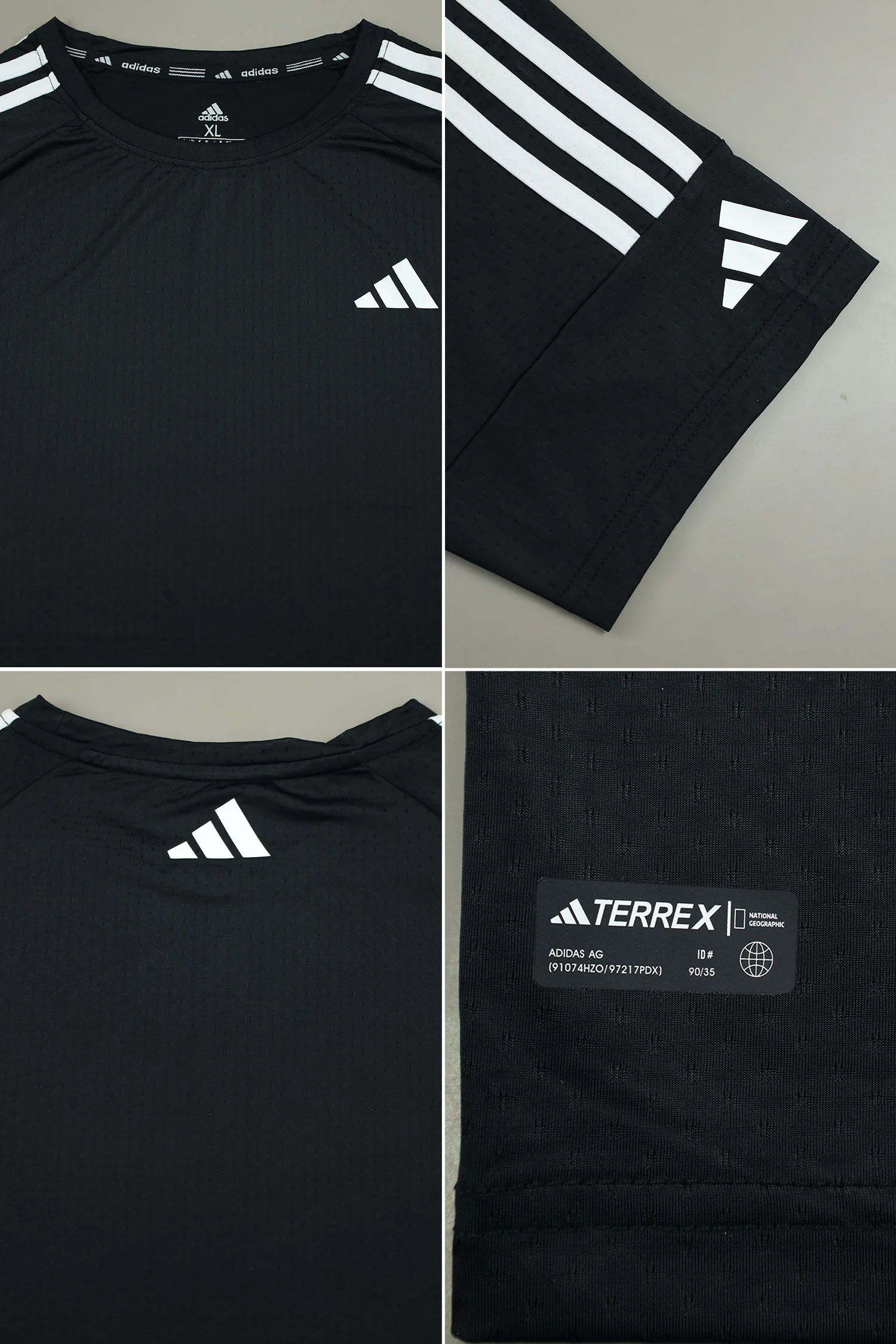 Adds Shoulders 3 Stripe Style Imp Dry-Fit Tee - Image 8