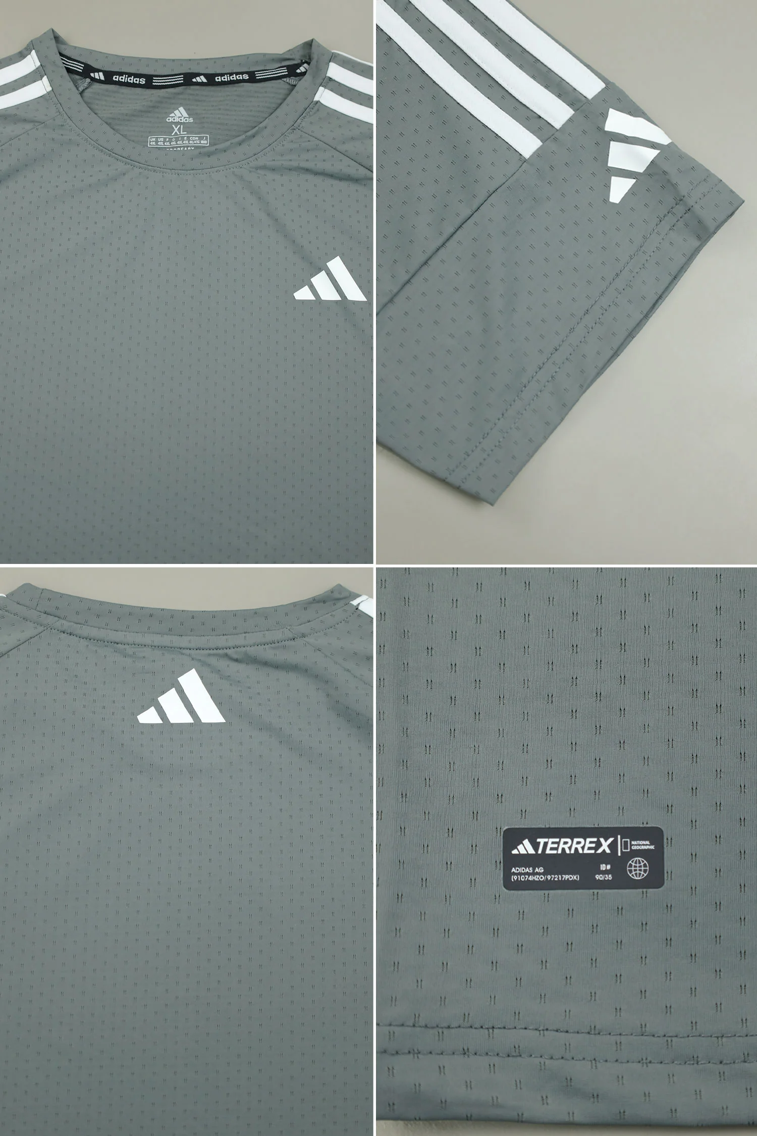 Adds Shoulders 3 Stripe Style Imp Dry-Fit Tee - Image 6
