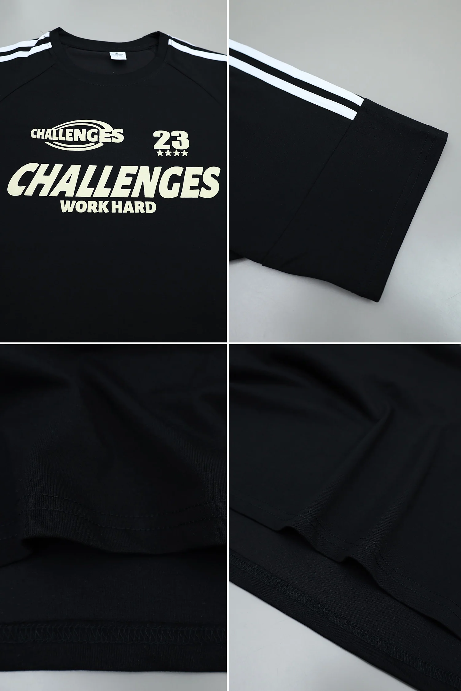 Athletic Inspired Round Neck T-shirt - Image 12