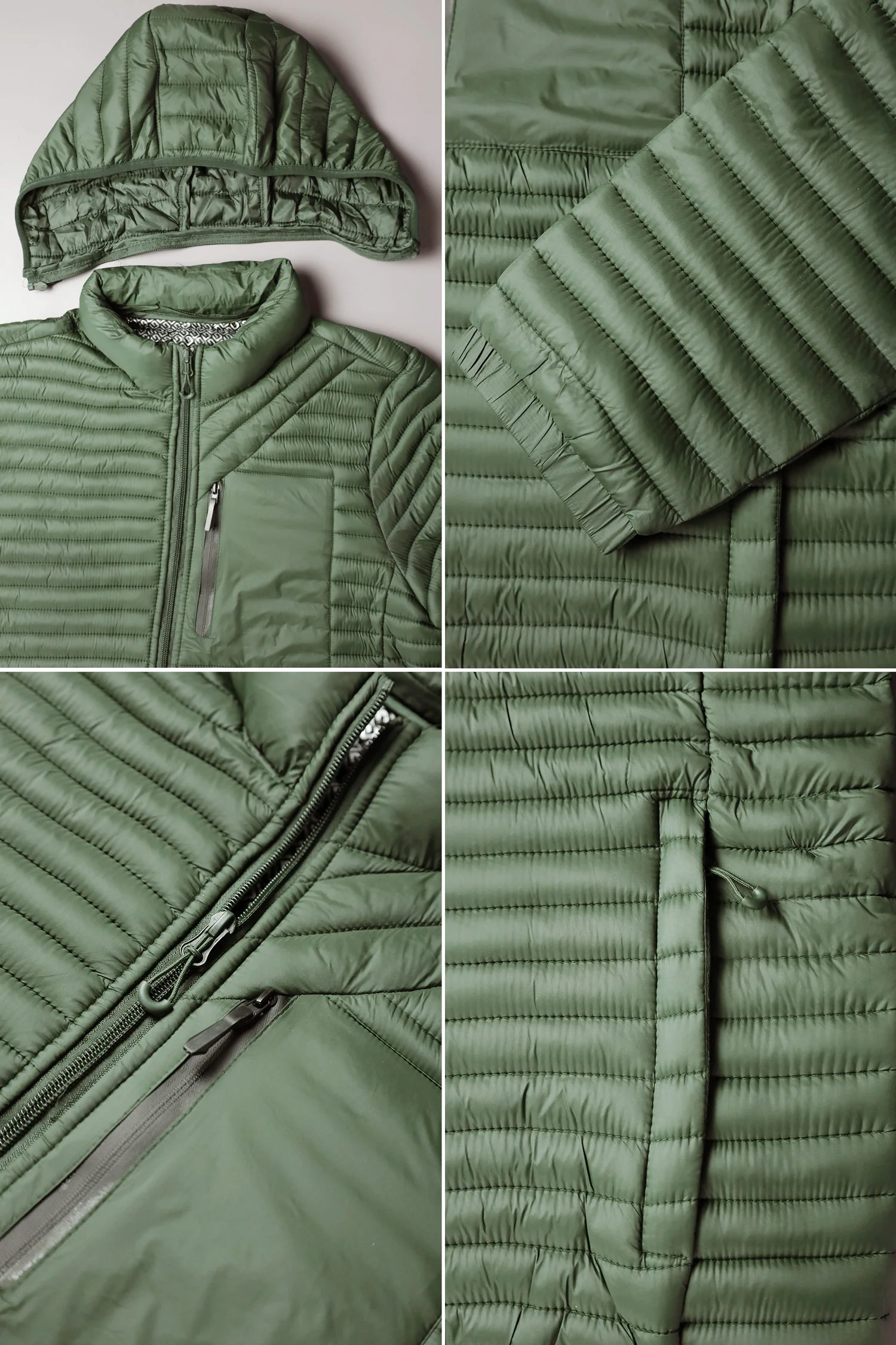 Best Bubble Men's Imported Puffer Jacket In Camo Green - Image 3