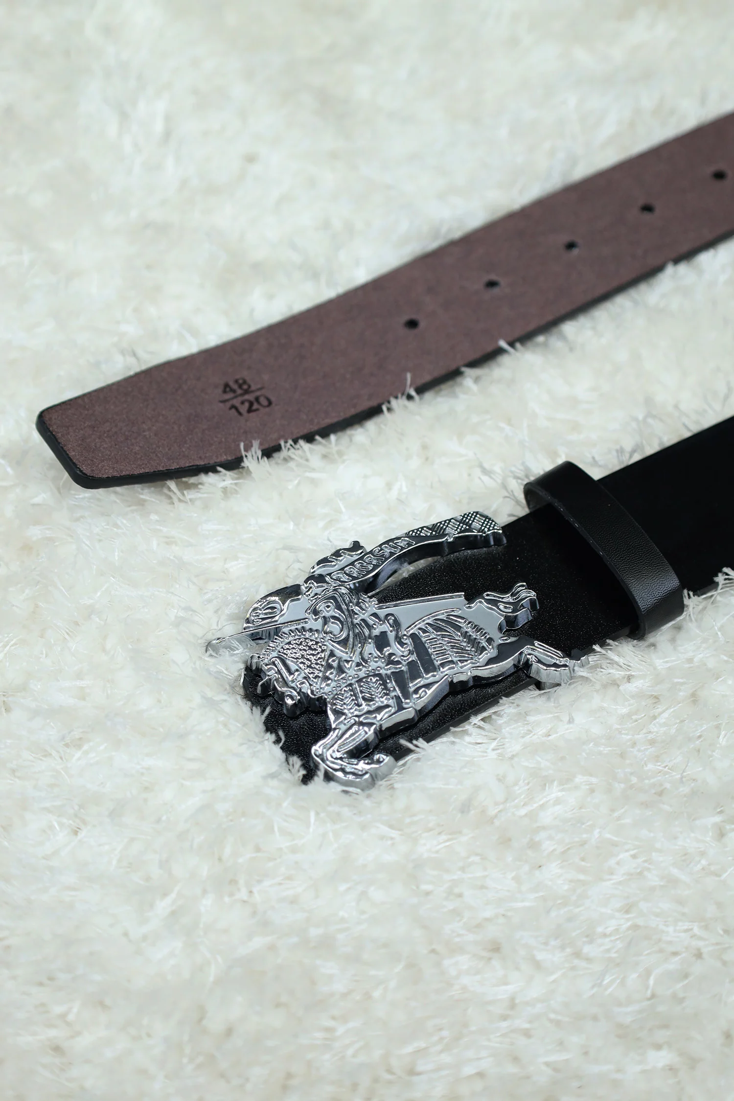 Burbrry Metal Alloy Automatic Buckle Branded Belt - Image 6