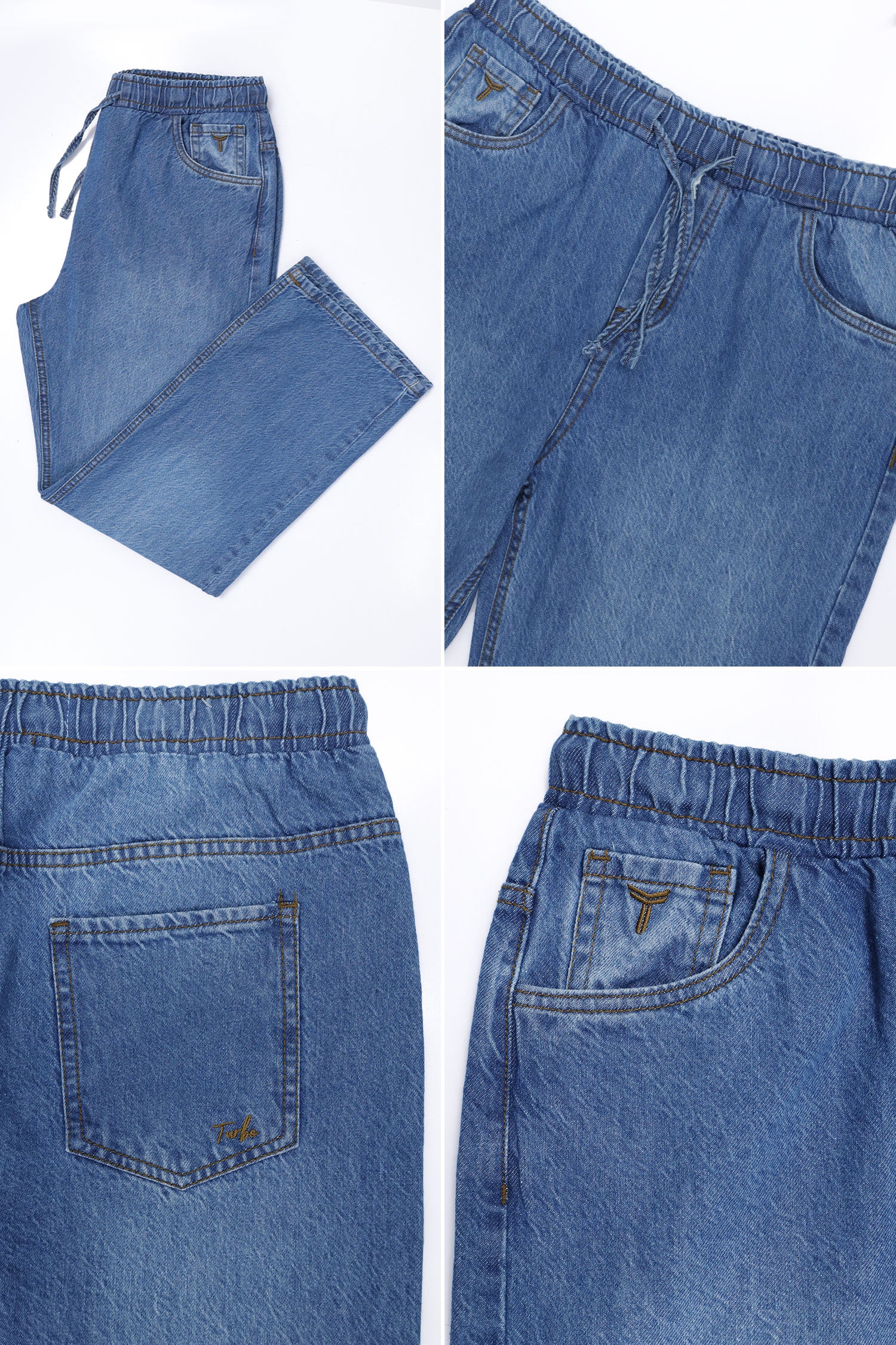 Denim 'Urban Skater' Comfort-Waist Baggy Jeans - Image 4
