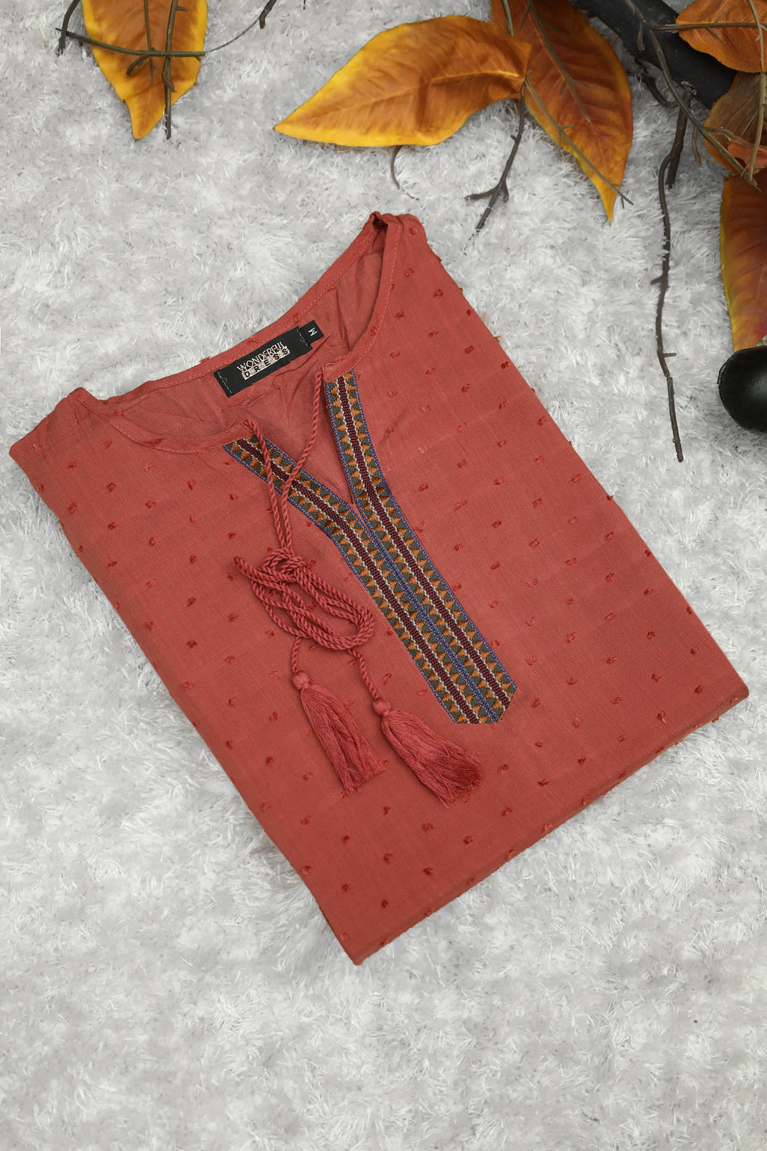 Embroidered Design Self Phulkari Turkish Imported Top - Image 17