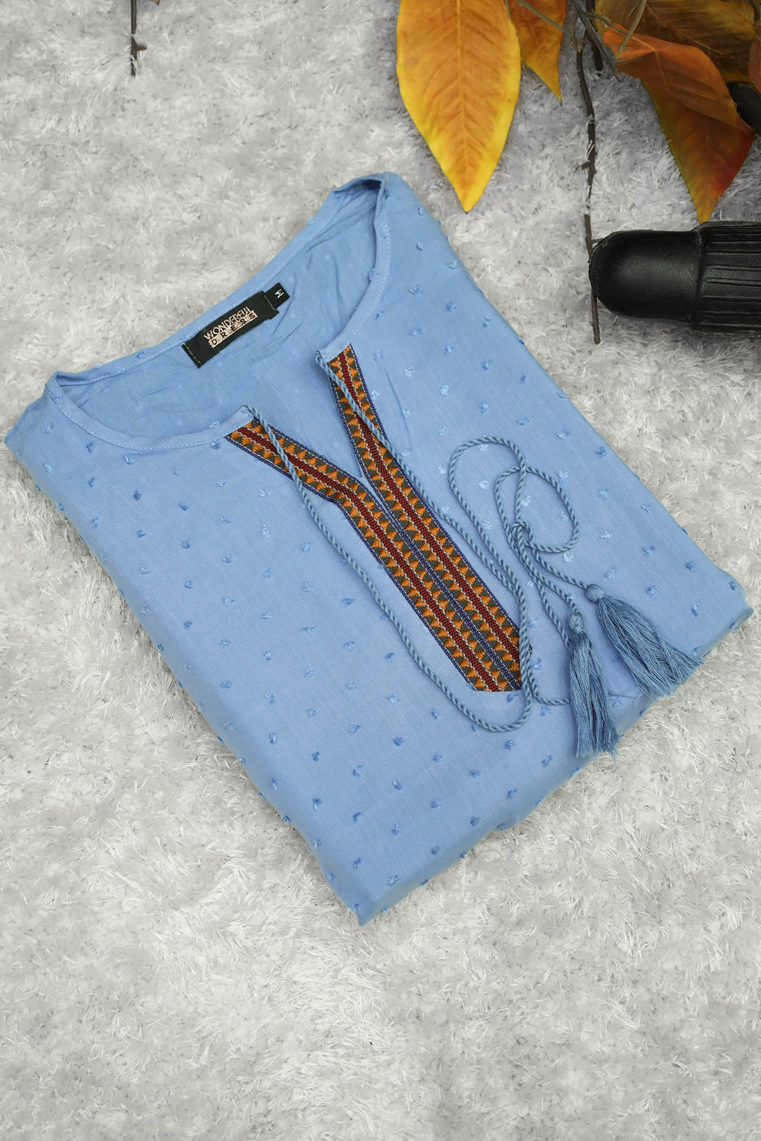 Embroidered Design Self Phulkari Turkish Imported Top - Image 19
