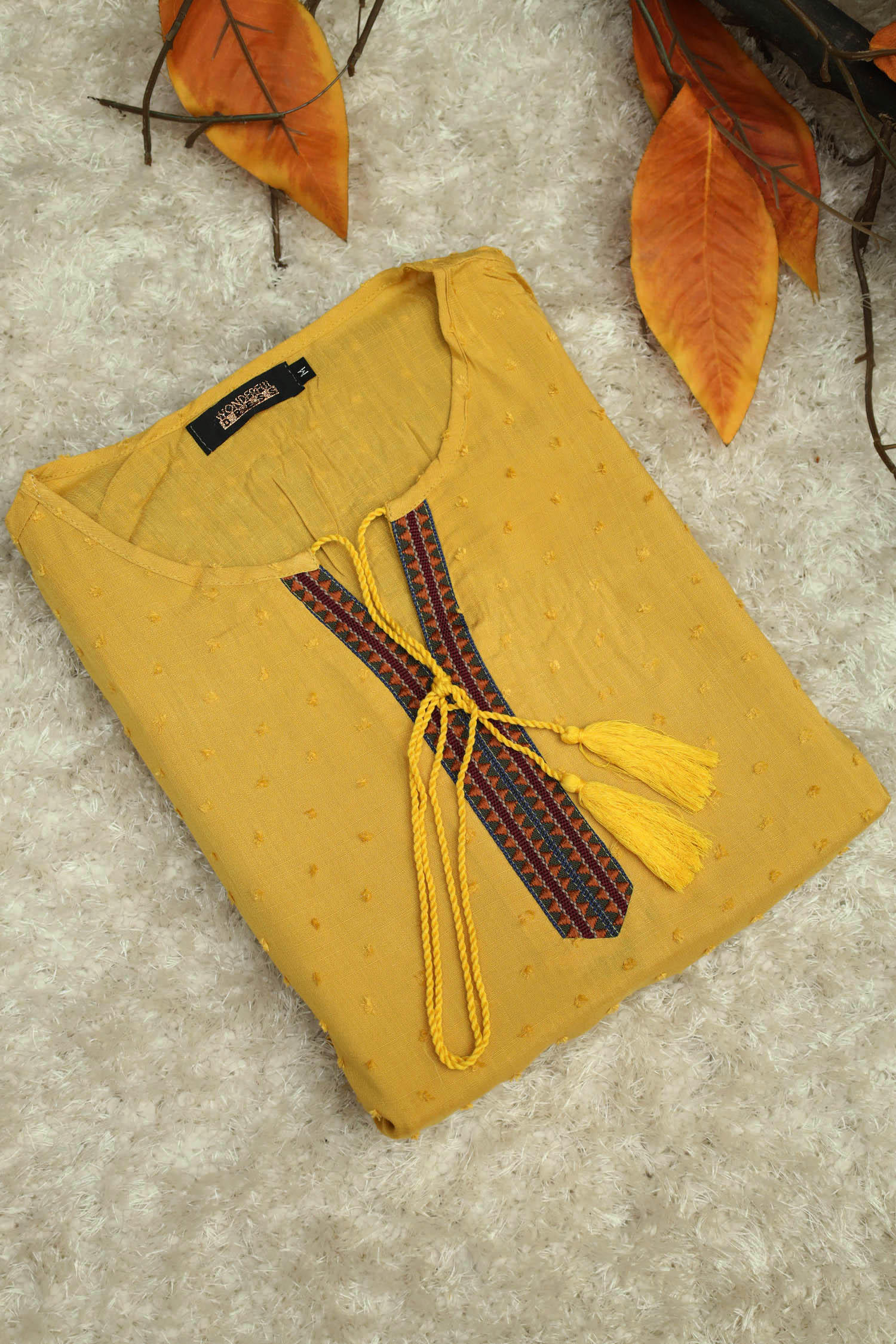 Embroidered Design Self Phulkari Turkish Imported Top - Image 4