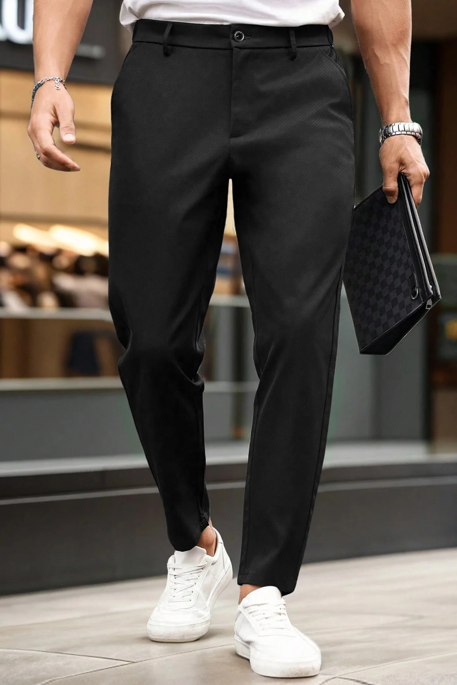 Turbo Urban Executive Slim Fit Cotton Pant - Image 21