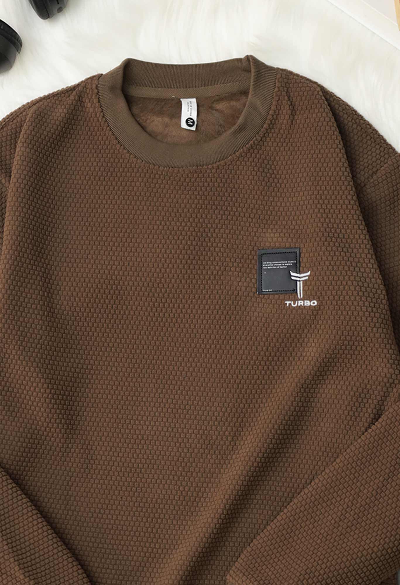 Turbo HoneyComb Patterened Imported Men's Sweatshirt - Image 11