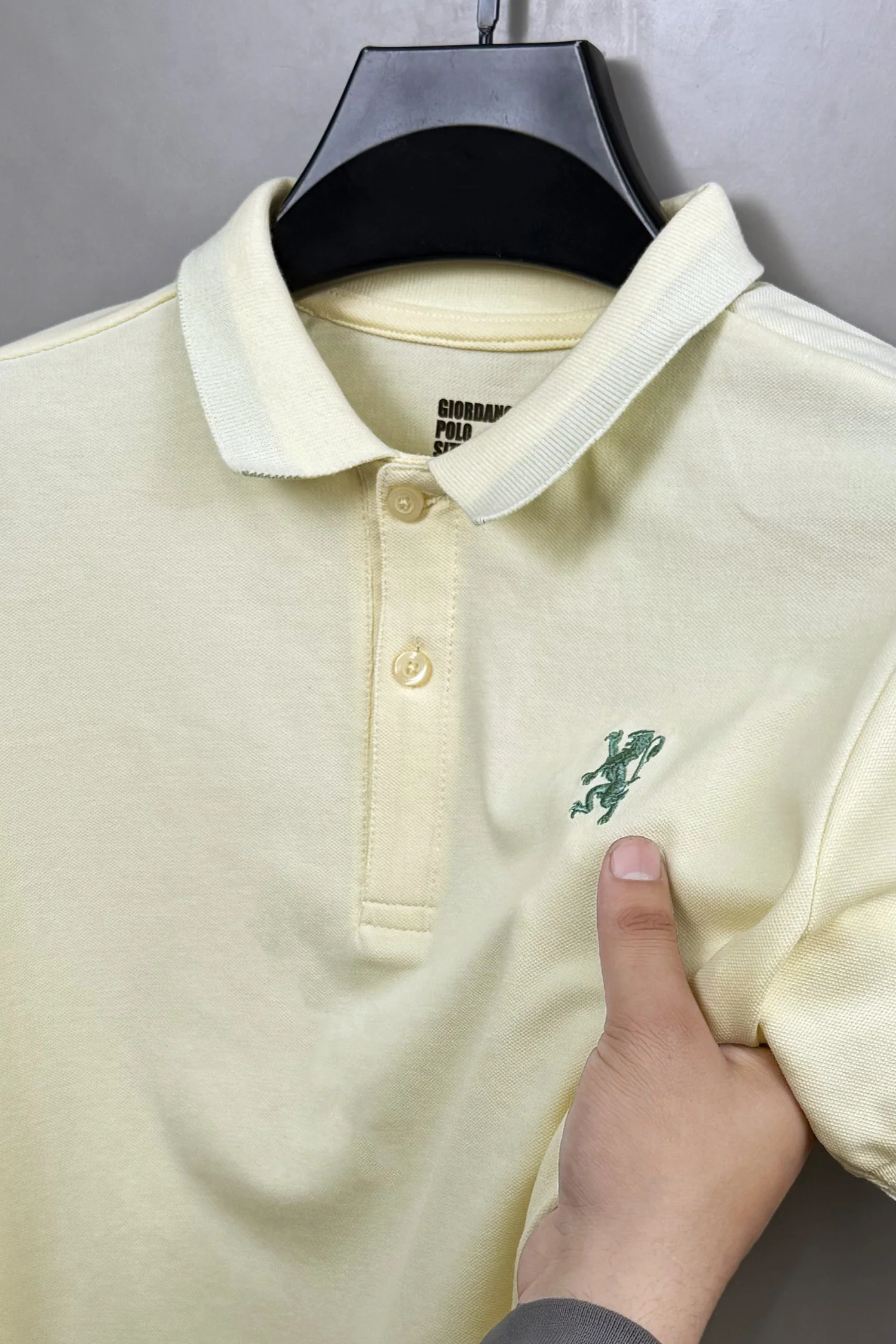 Grdno Polo Classic Edge Men's Polo Shirt In Cream