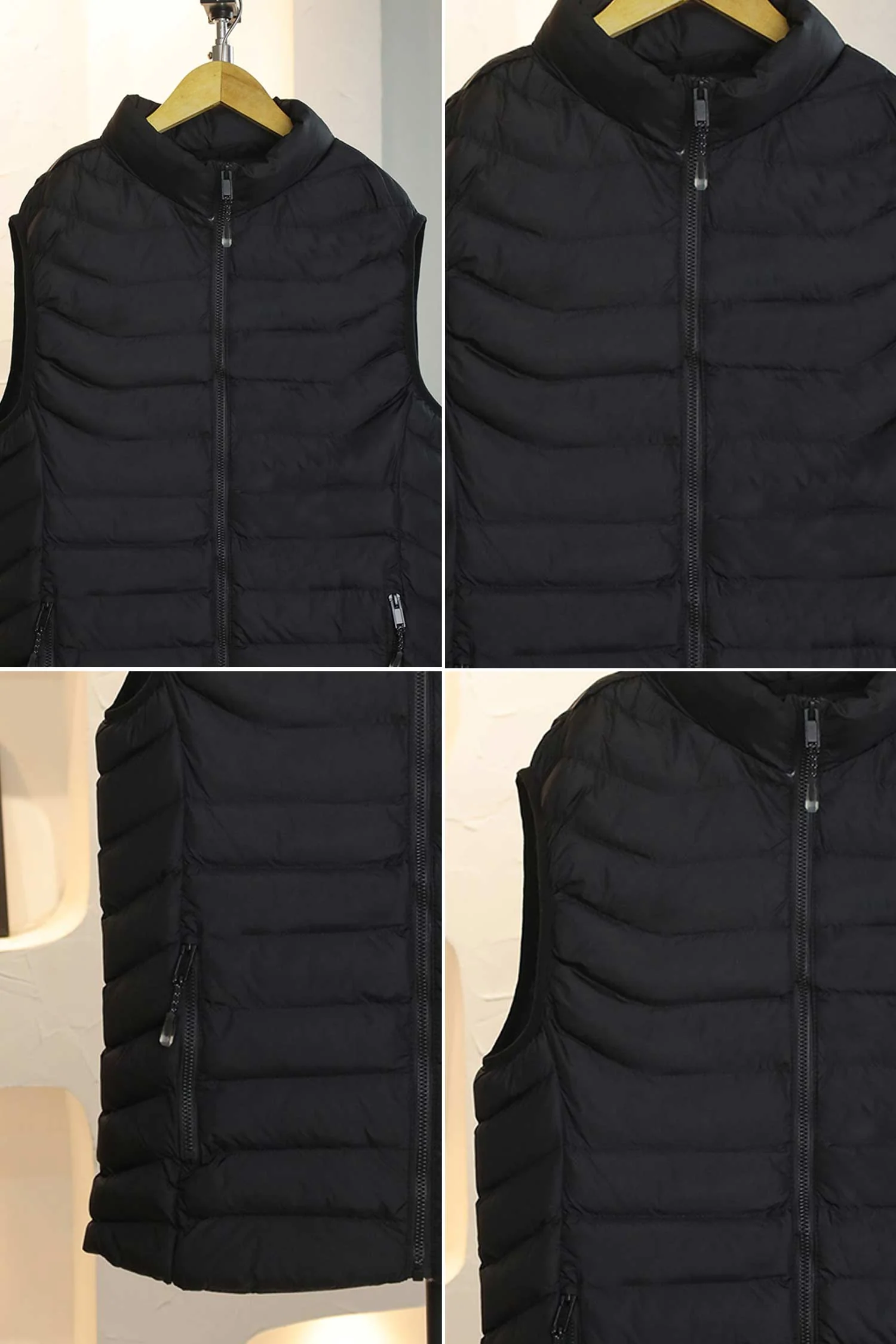 Hollow Padded Imported Men's Gilet - Image 12