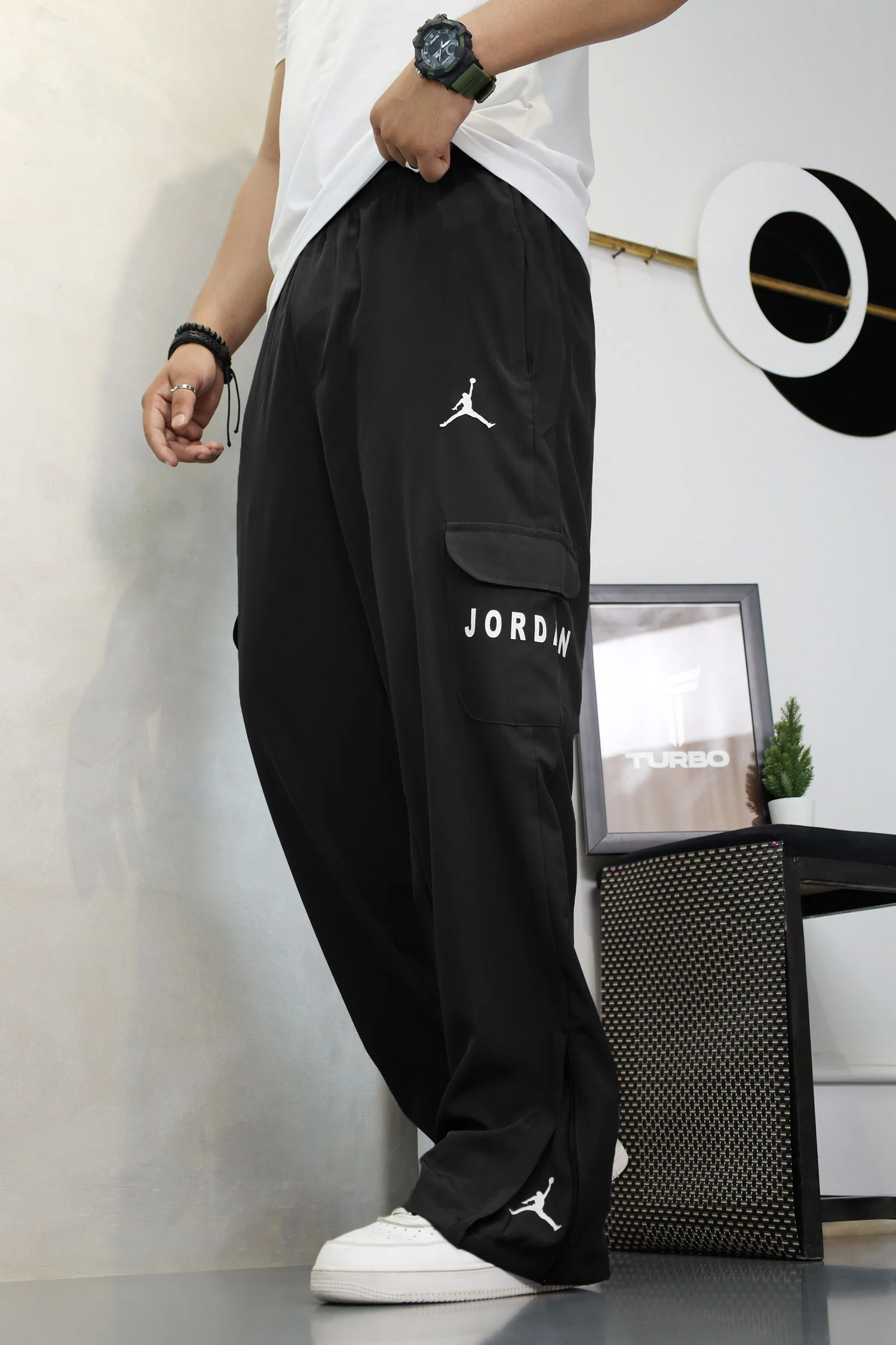Jrdn 'Flare-Zip' Tactical Cargo-Style Micron Sportswear Trouser - Image 18