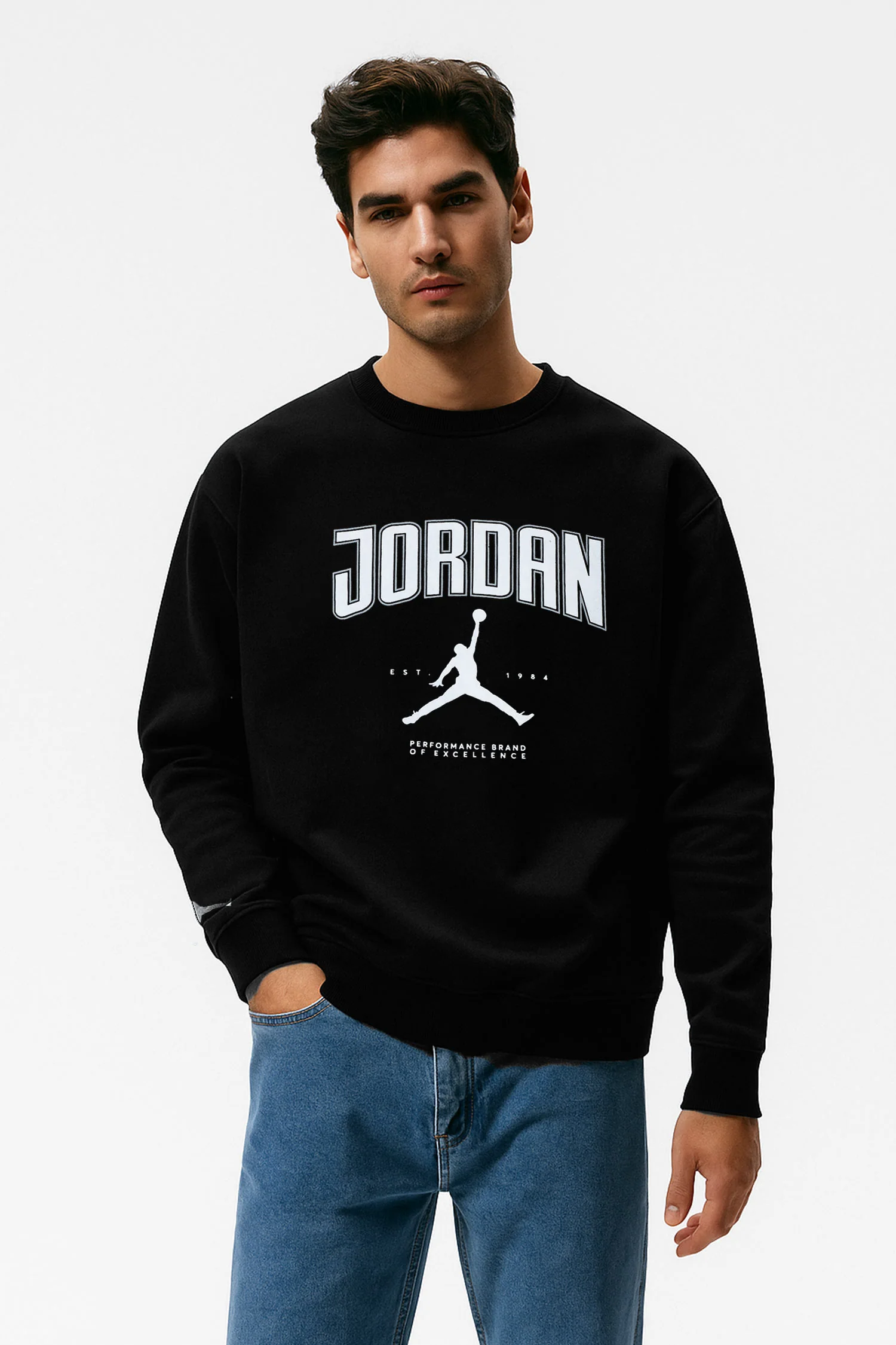 Jrdn Flight Heritage Crew Neck Imported Sweatshirt - Image 6