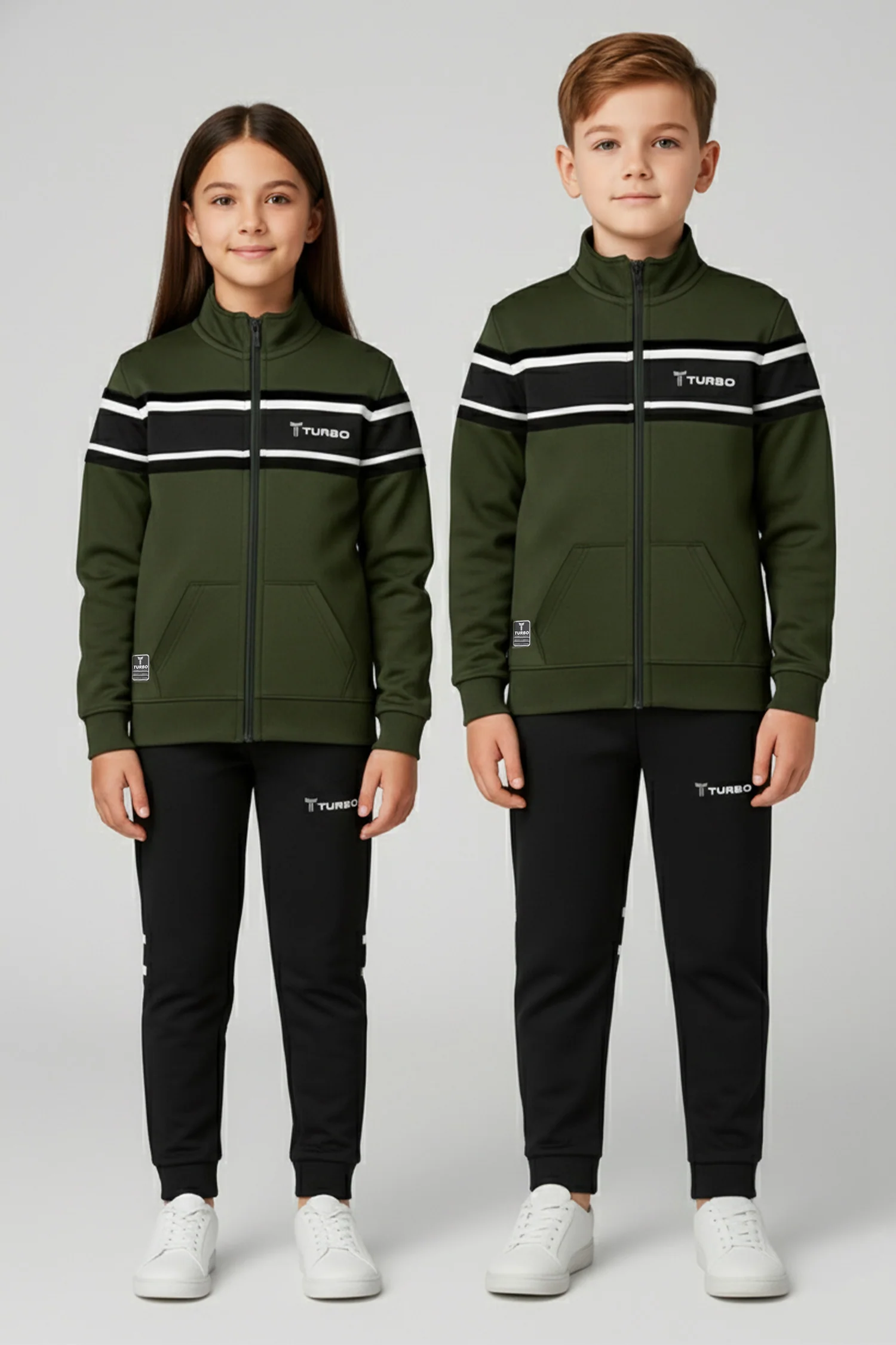 Turbo Color-Block Panel Unisex Younger Kids Tracksuit - Image 6