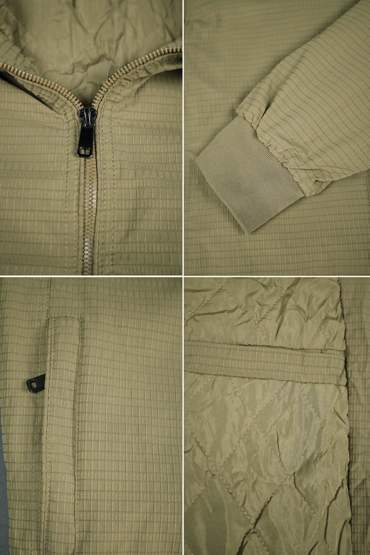 Light Texture Imported Light Weight Jacket In Light Skin - Image 3