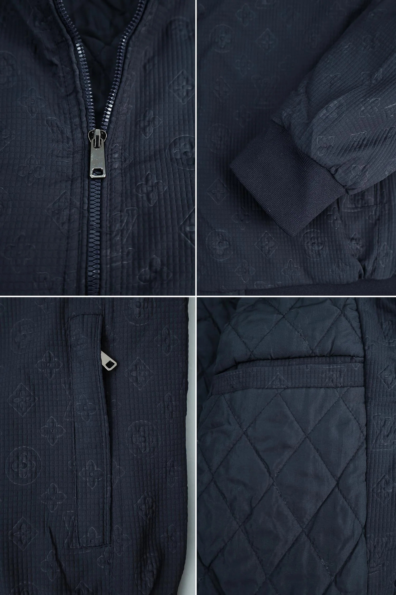 Luis Vten Wind Proved Imported Light Weight Jacket In Navy Blue - Image 4