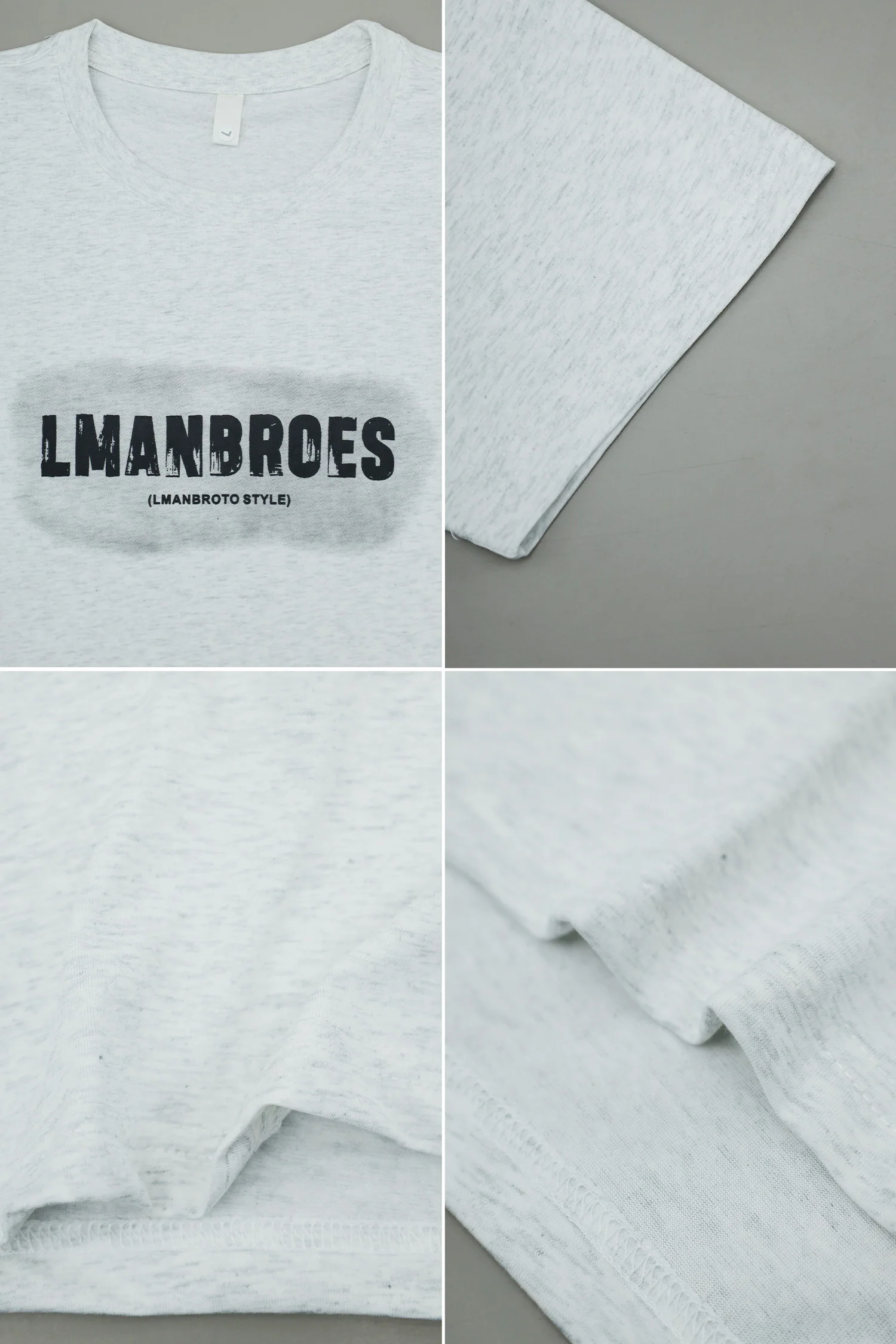 Mens Casual Flex Round Neck T-shirt In Slate Grey - Image 3