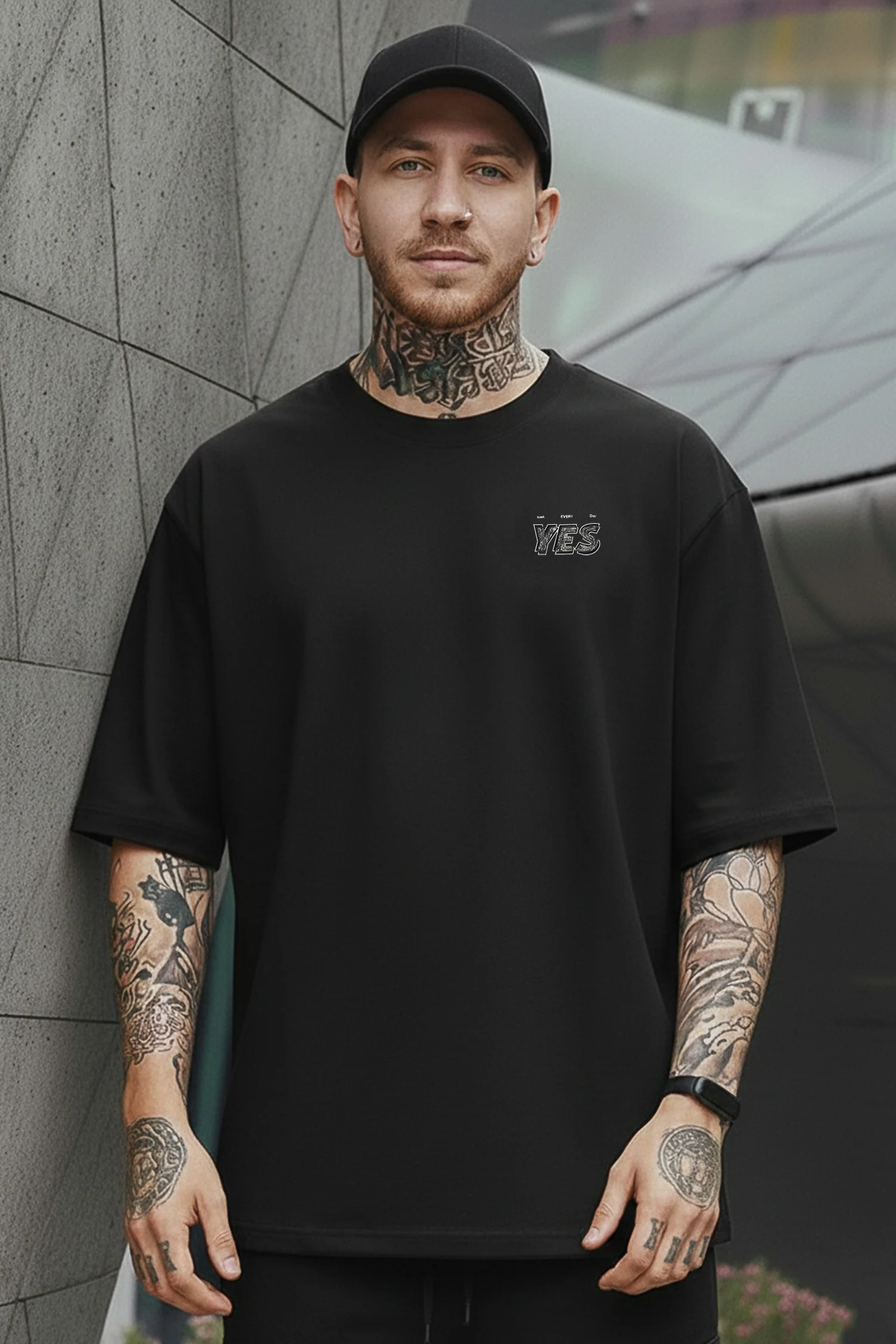 Mens Urban Fashion Round Neck T-shirt - Image 14