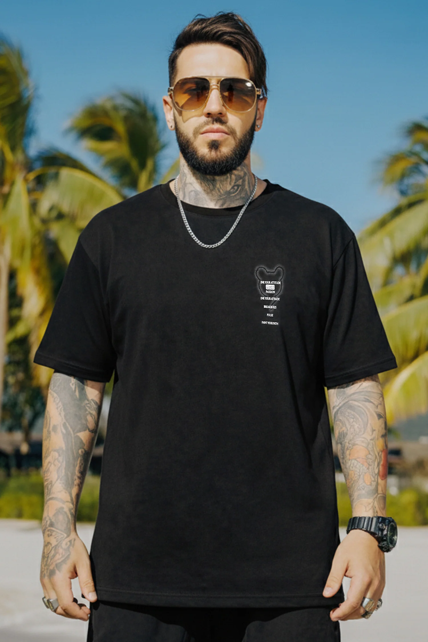 Elite Casualwear Contrast Mens T-shirt - Image 14