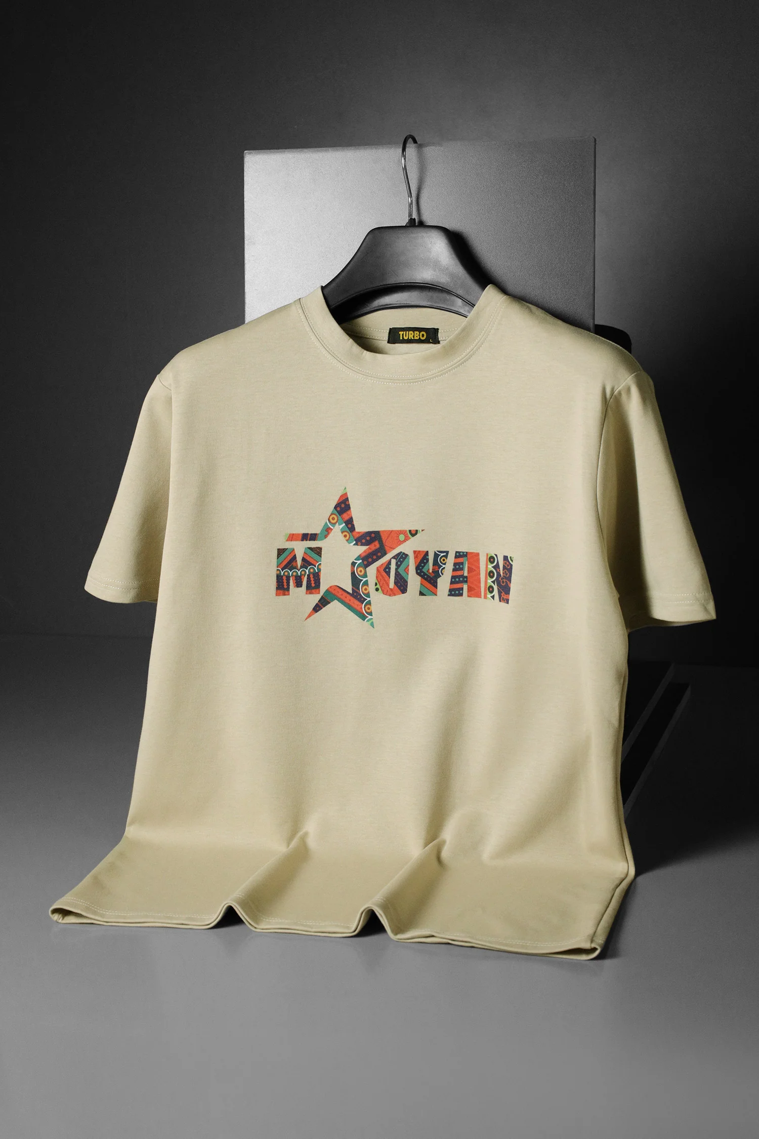Men's Front "MATOYAN" Typography Round Neck Tee - Image 3