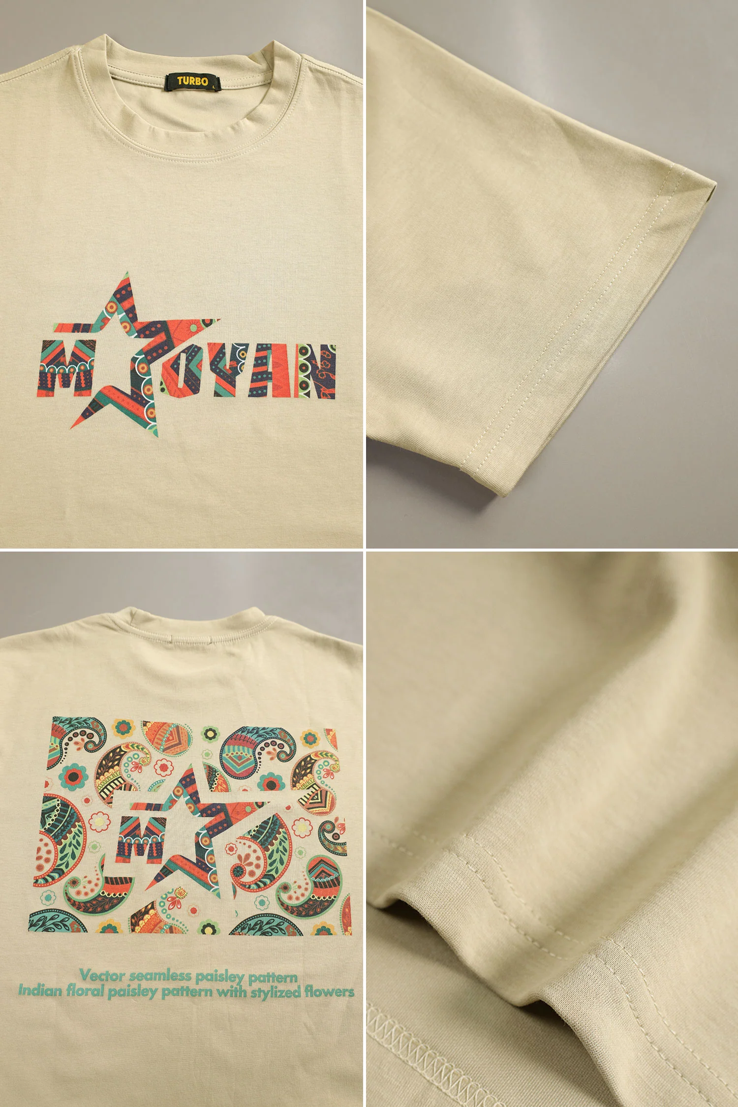 Men's Front "MATOYAN" Typography Round Neck Tee - Image 4