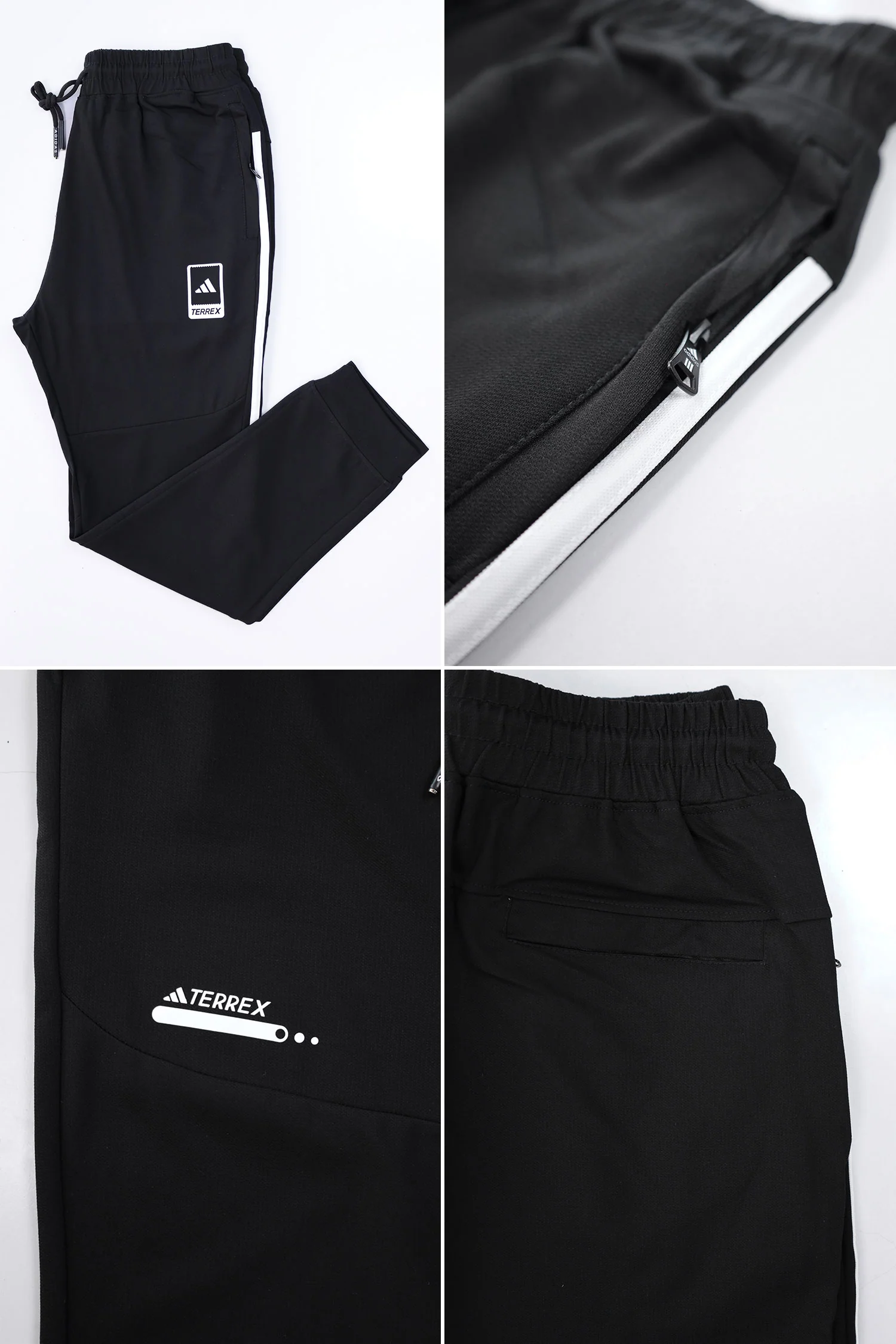 Adds Terrx Side Striped Sportswear Trouser In Black - Image 7