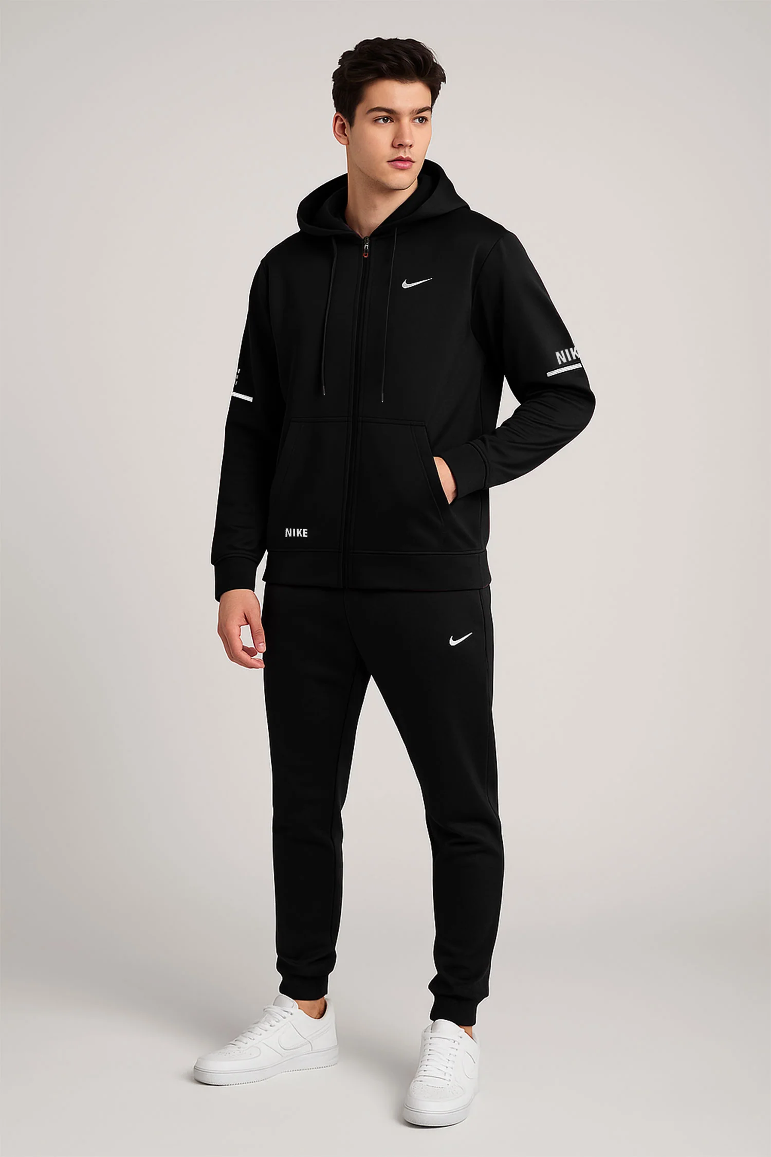 Nke Urban Edge Slim-Fit Hoodie Zipper Tracksuit - Image 14