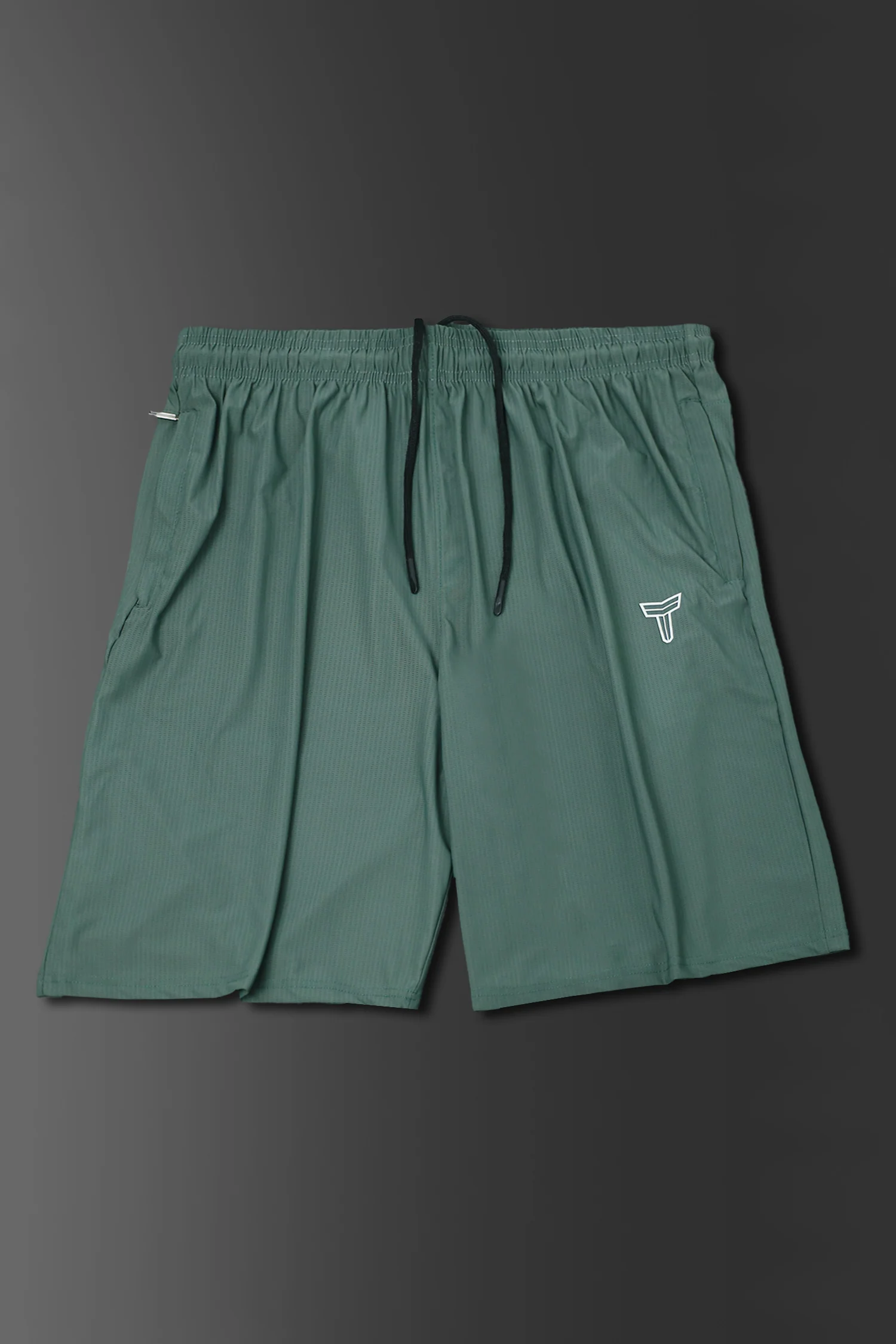 Oversized Fashion Streetwear Sports Gym Shorts In Green - Image 2
