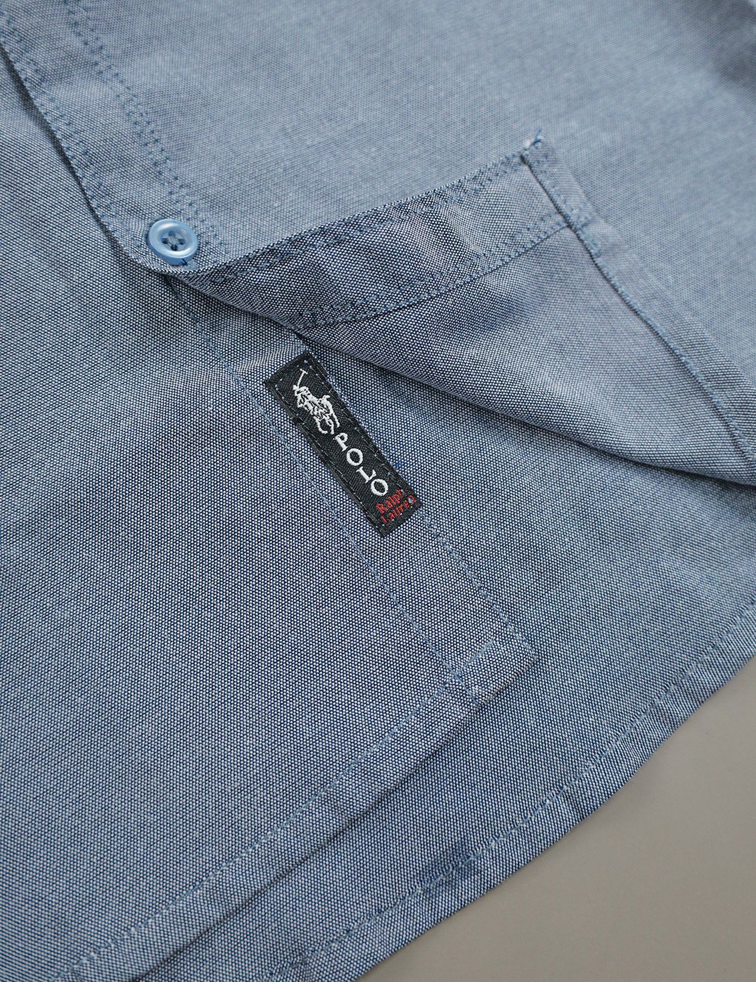 Polo Rph Lren SlimFit Classic Casual Shirt In Light Blue - Image 3