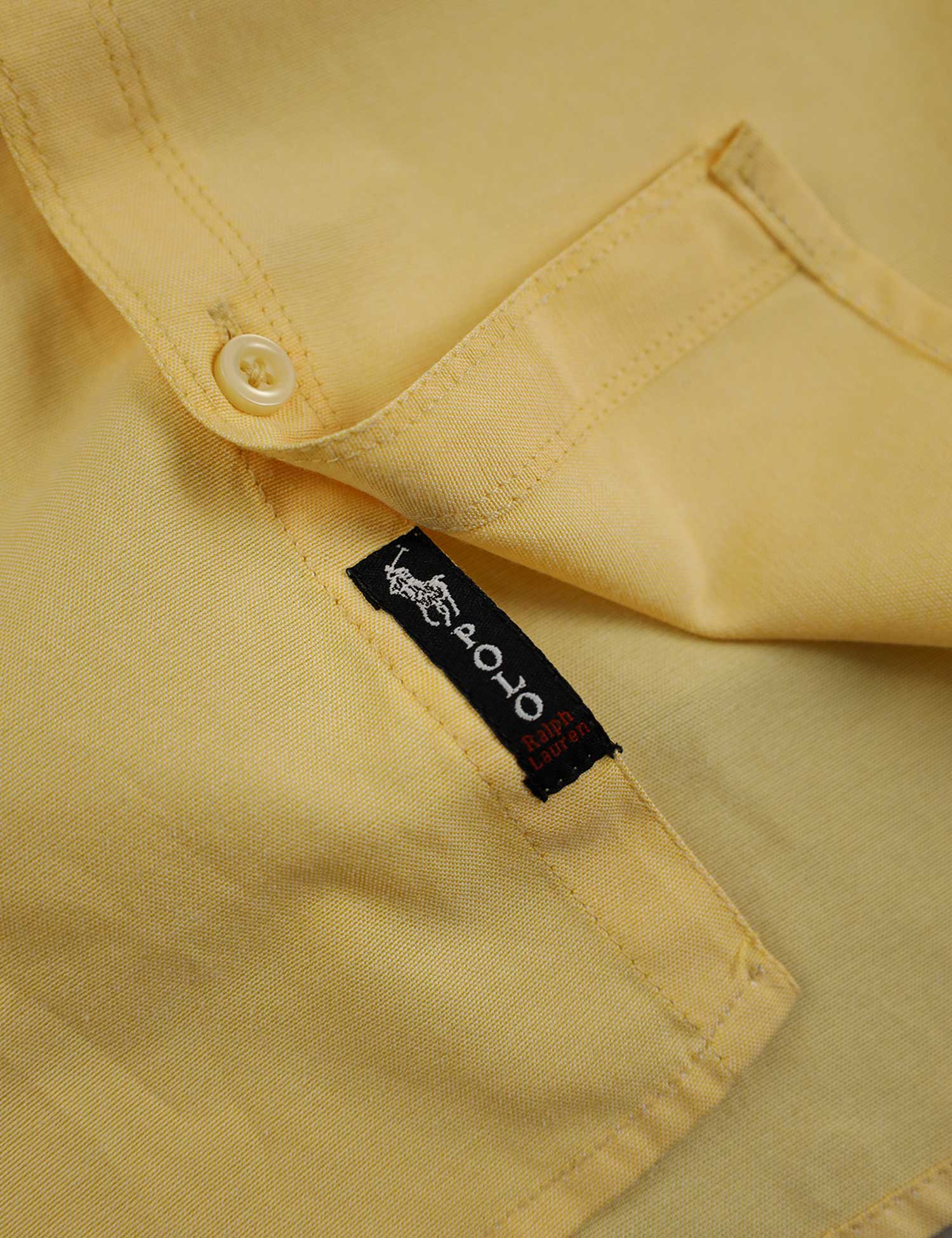 Polo Rph Lren SlimFit Classic Casual Shirt In Light Yellow - Image 3