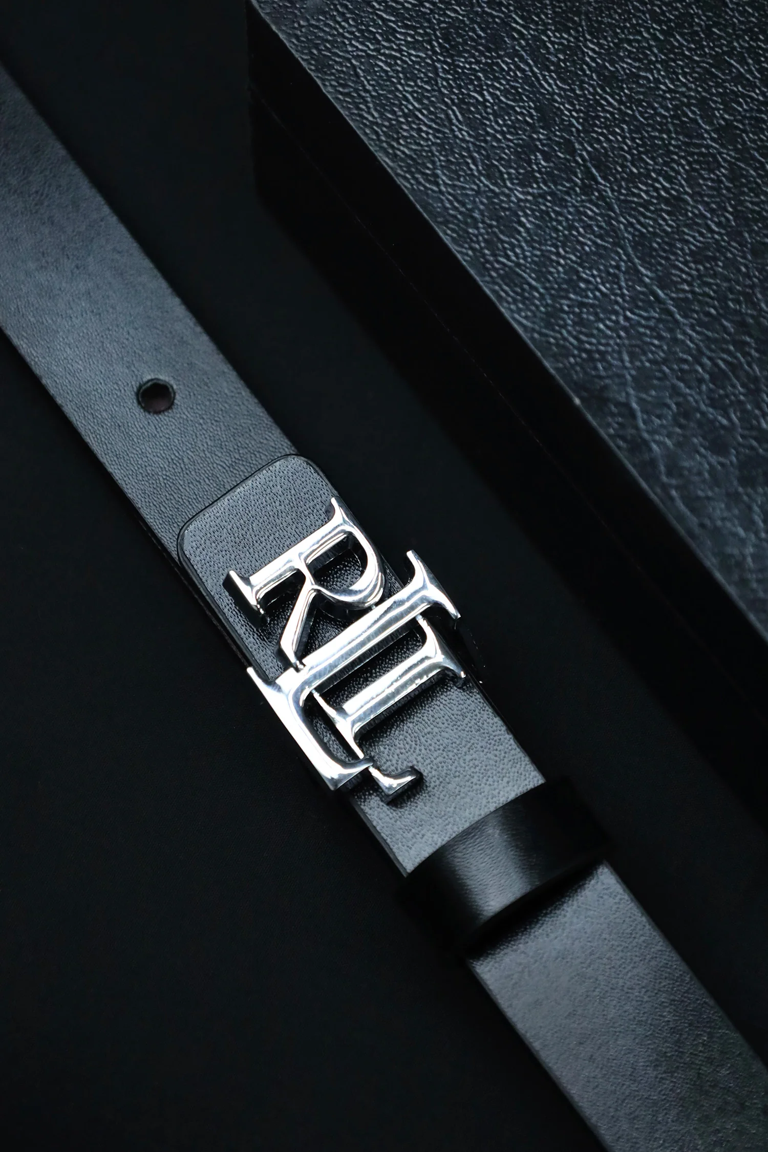 Raph Luren Metal Alloy Automatic Buckle Branded Belt - Image 6