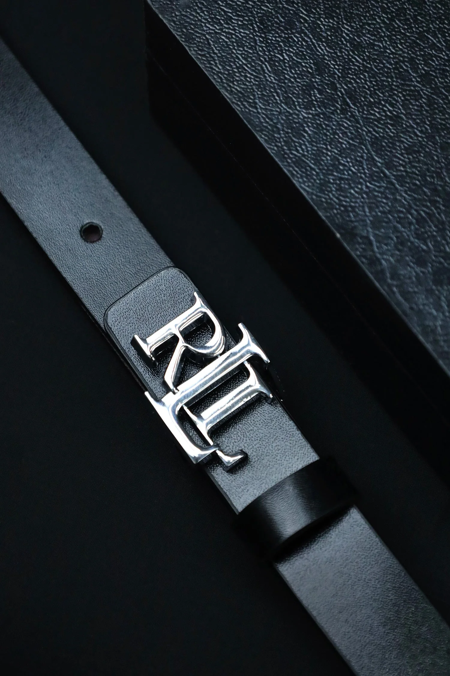 Raph Luren Metal Alloy Automatic Buckle Branded Belt - Image 5