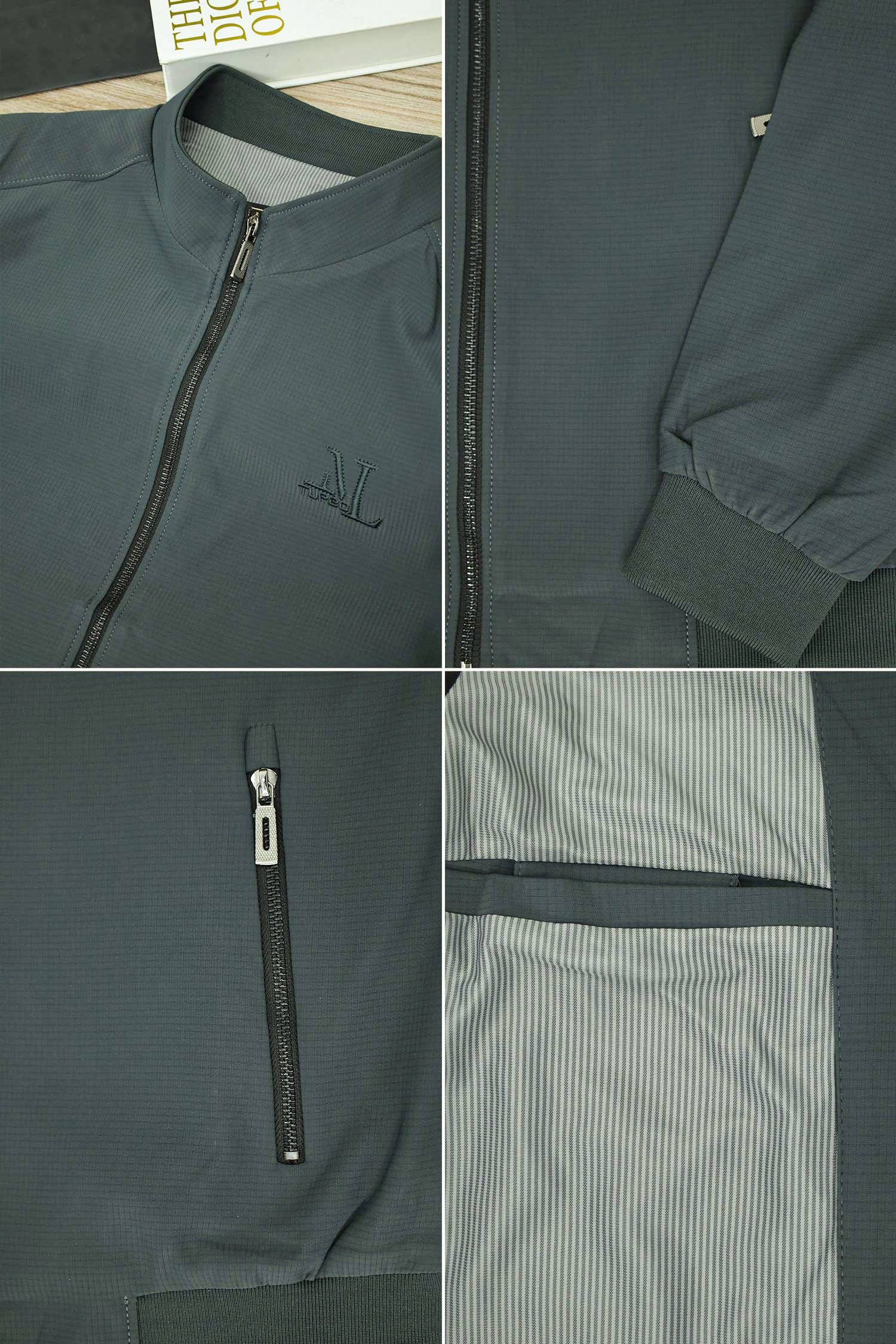 Full-Zip Bomber Imported Light Weight Jacket - Image 8