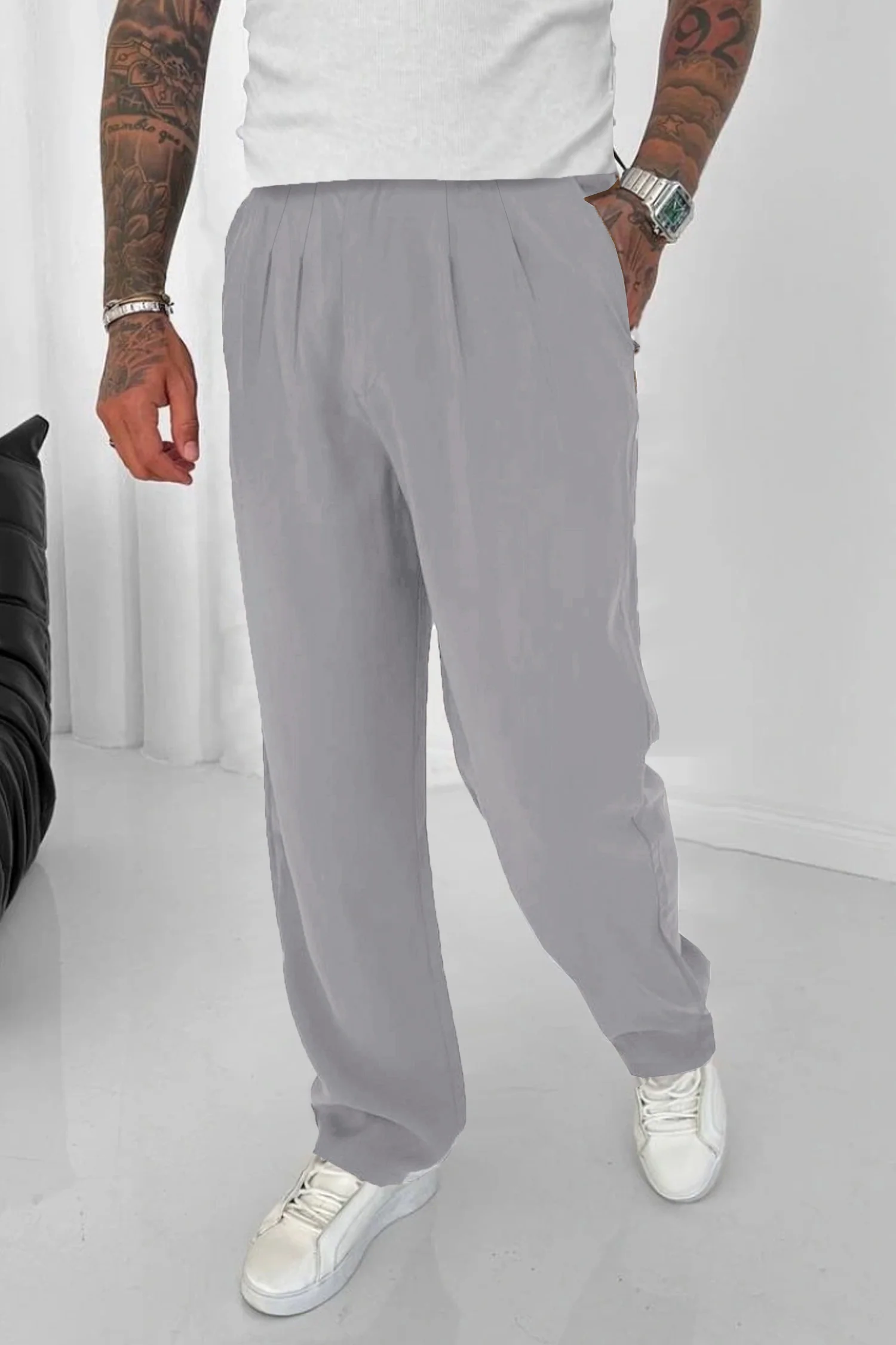 Relaxed Straight Baggy Loose Bottom Trouser - Image 5