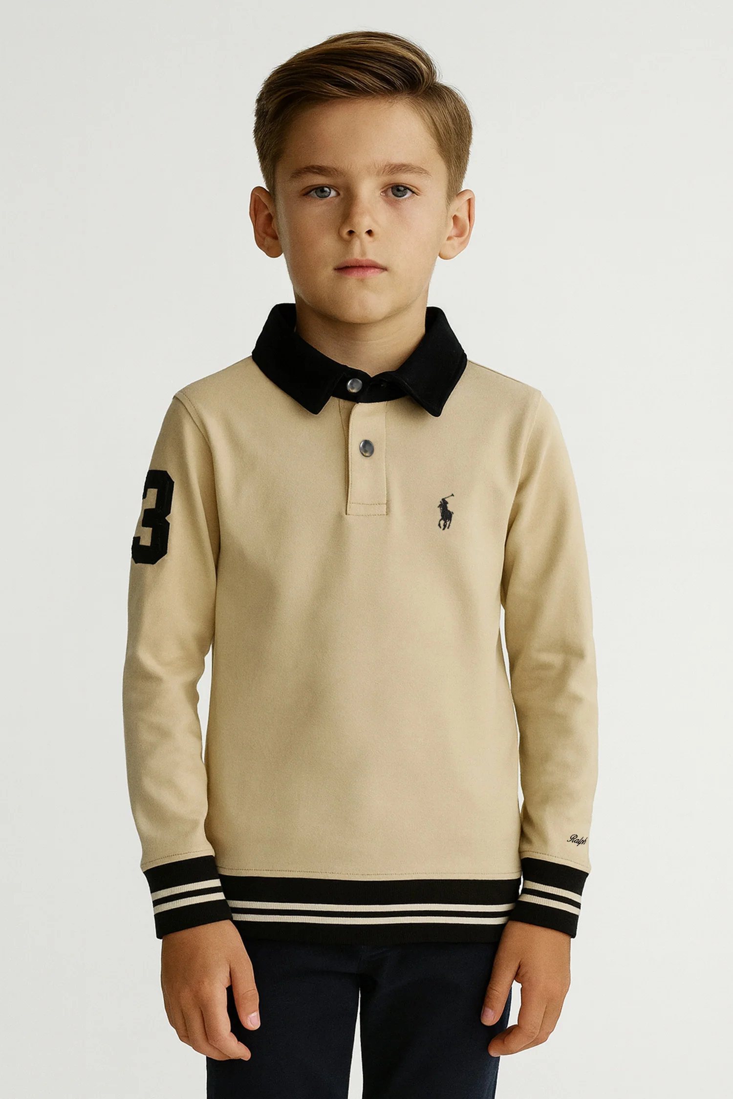 Rph Lren Polo Loopback Unisex Kids SweatShirt - Image 9