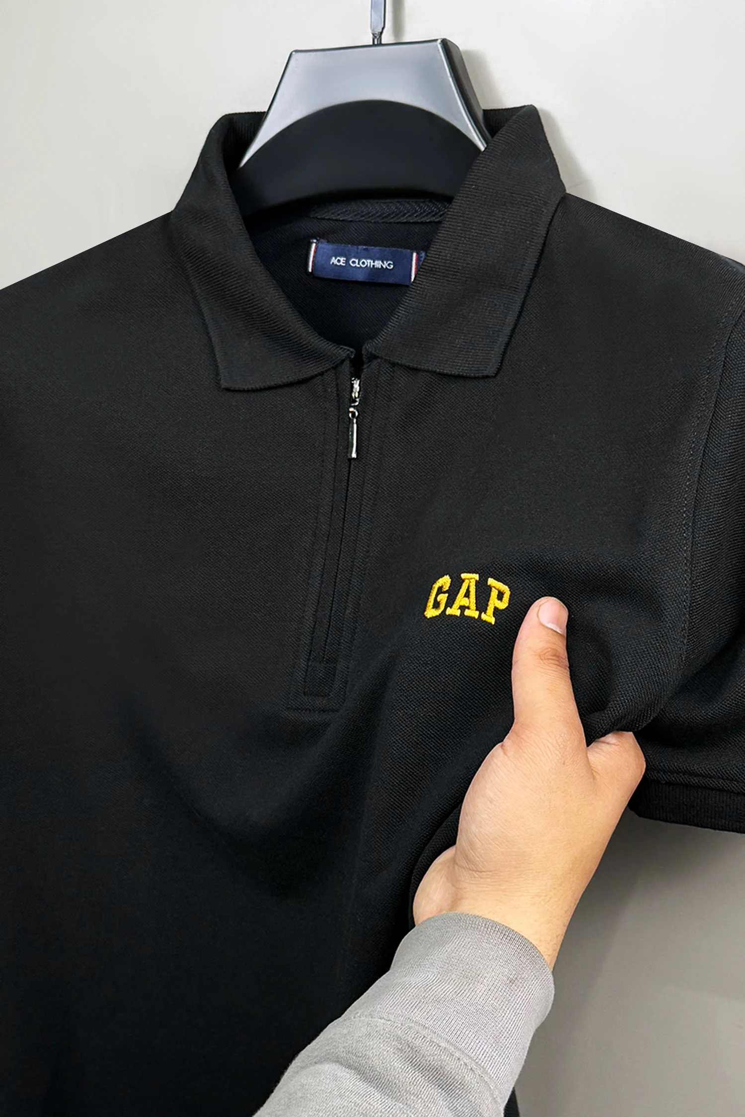 GP Zip Style Collared Men's Polo Shirt - Image 17