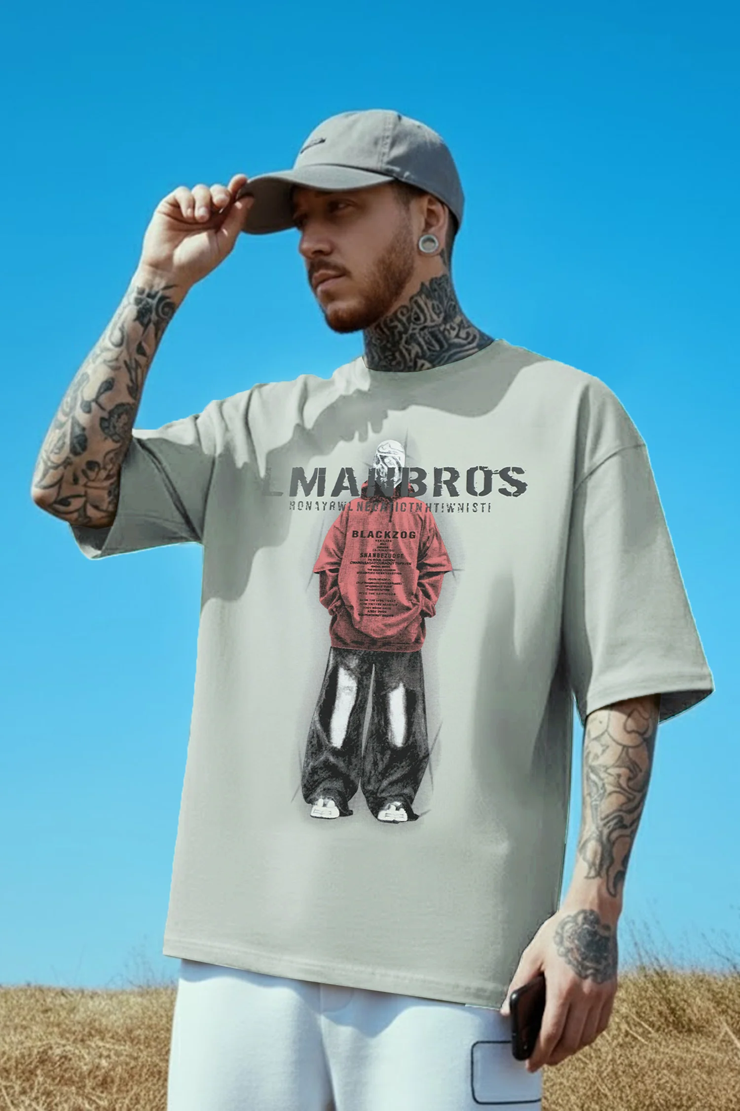 Lmanbros Graphic Round Neck T-shirt - Image 7