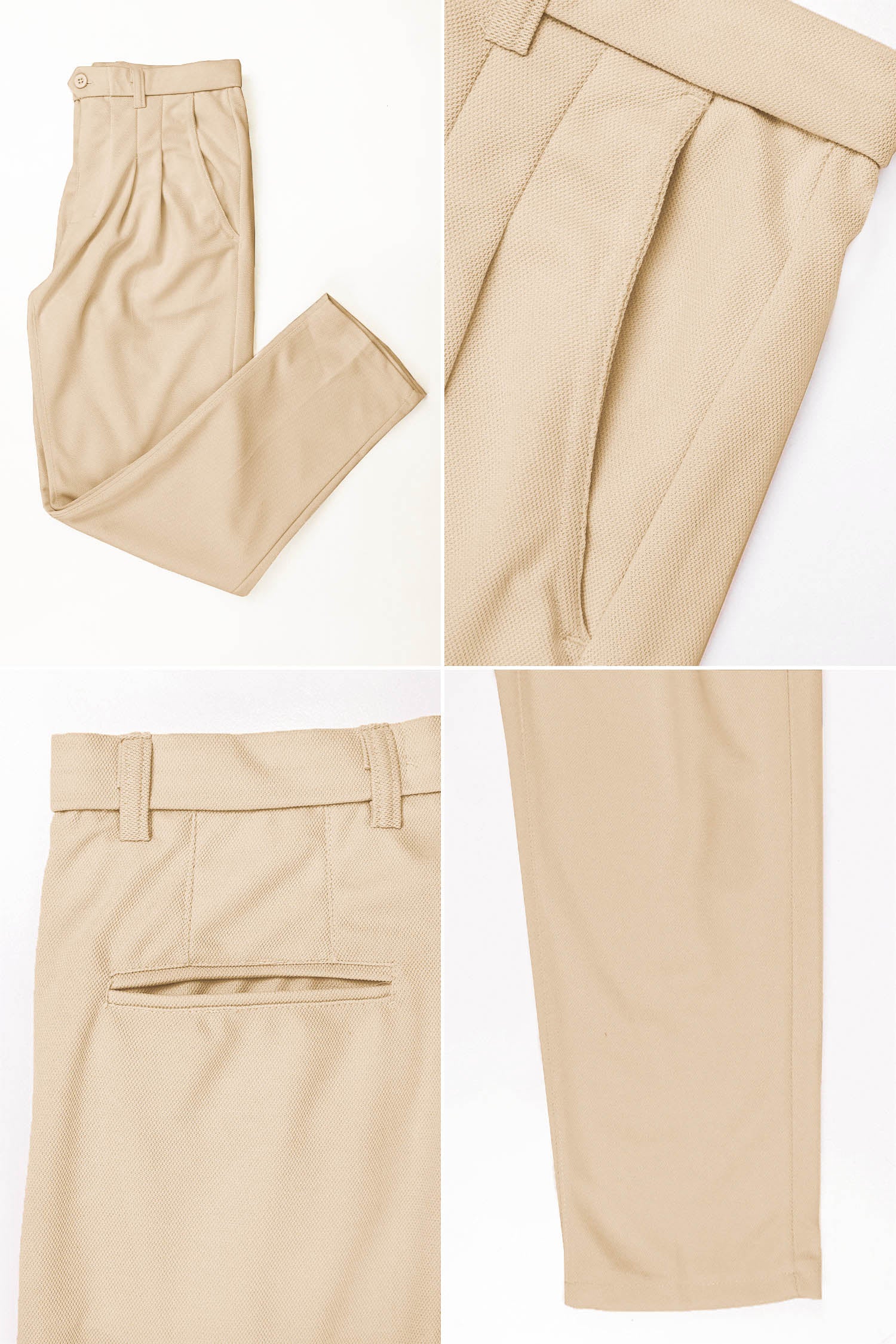 Double Plate Men's Carrot Fit Cotton Pant - Image 8
