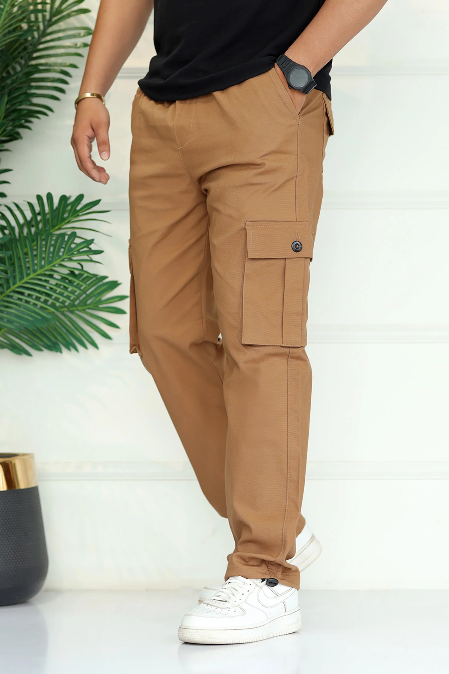 Turbo's 6 Pockets Loose Bottom Cargo Trouser - Image 5