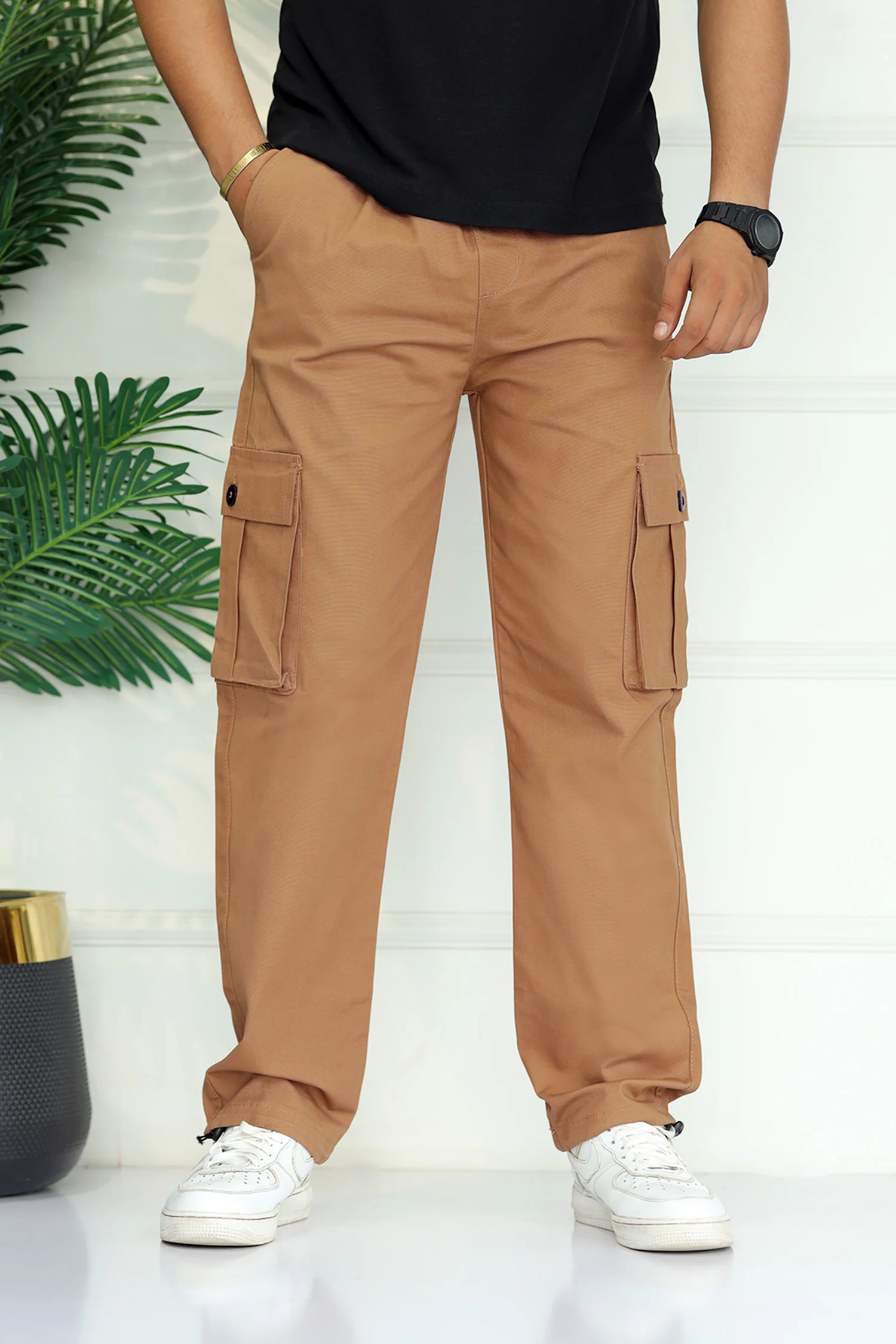 Turbo's 6 Pockets Loose Bottom Cargo Trouser - Image 7