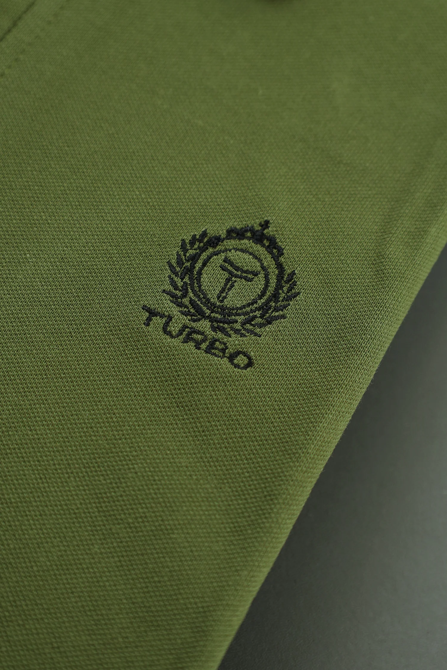 Turbo Abstract Zip Collar Men's Polo Shirt - Image 9
