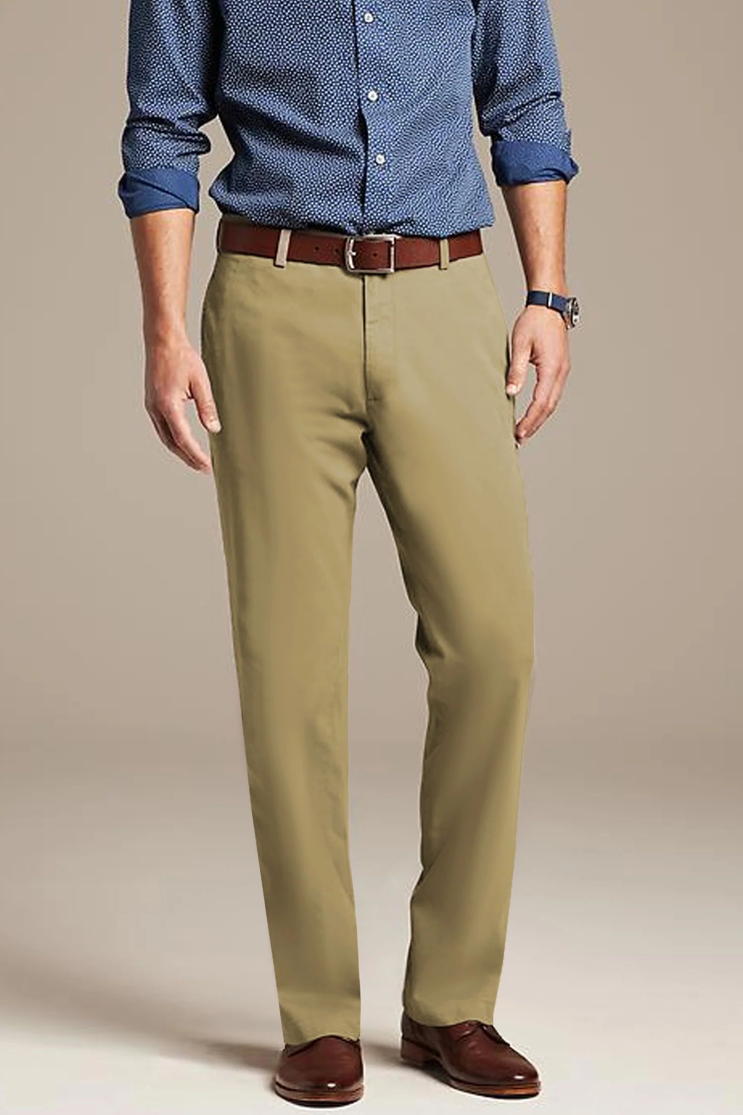 Turbo Apex Precision Weave Executive Fit Cotton Pent In Light Camel - Image 3