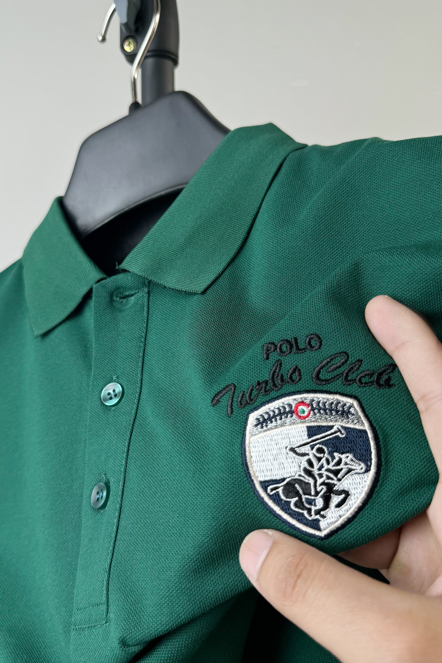 Turbo Bostn Cltics Team Men's Polo Shirt In Dark Green - Image 2