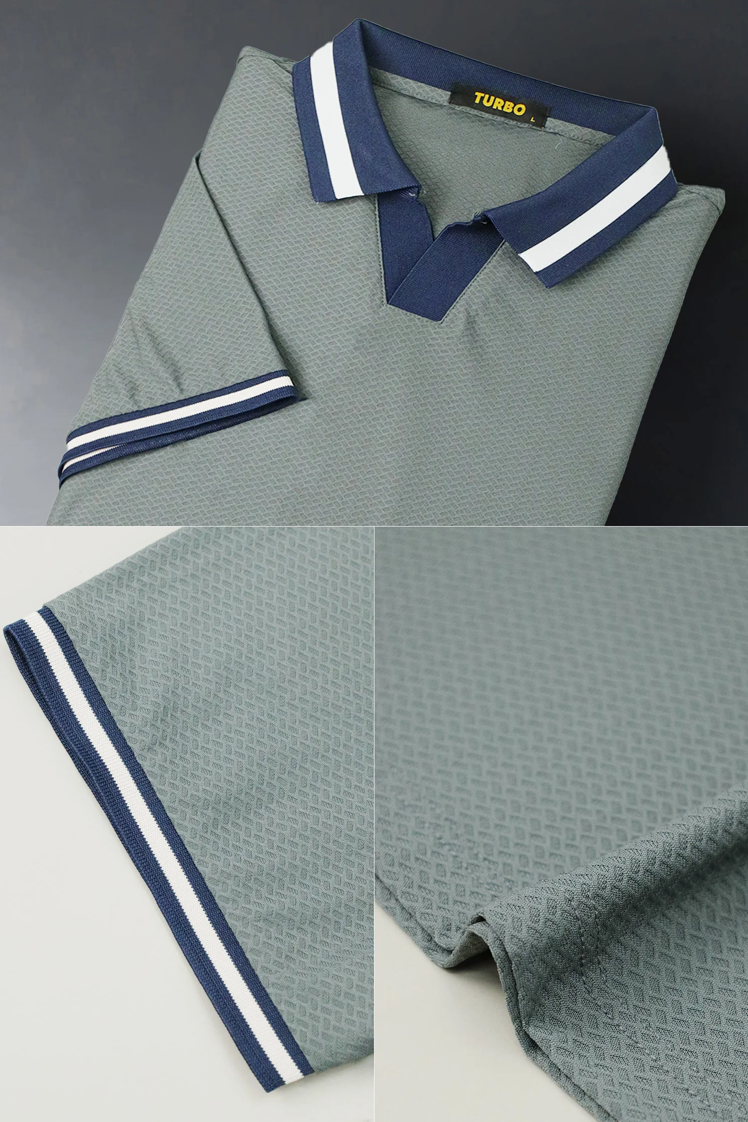 Turbo Cmpus Sutra V-Neck Imp Silk Polo Shirt - Image 6