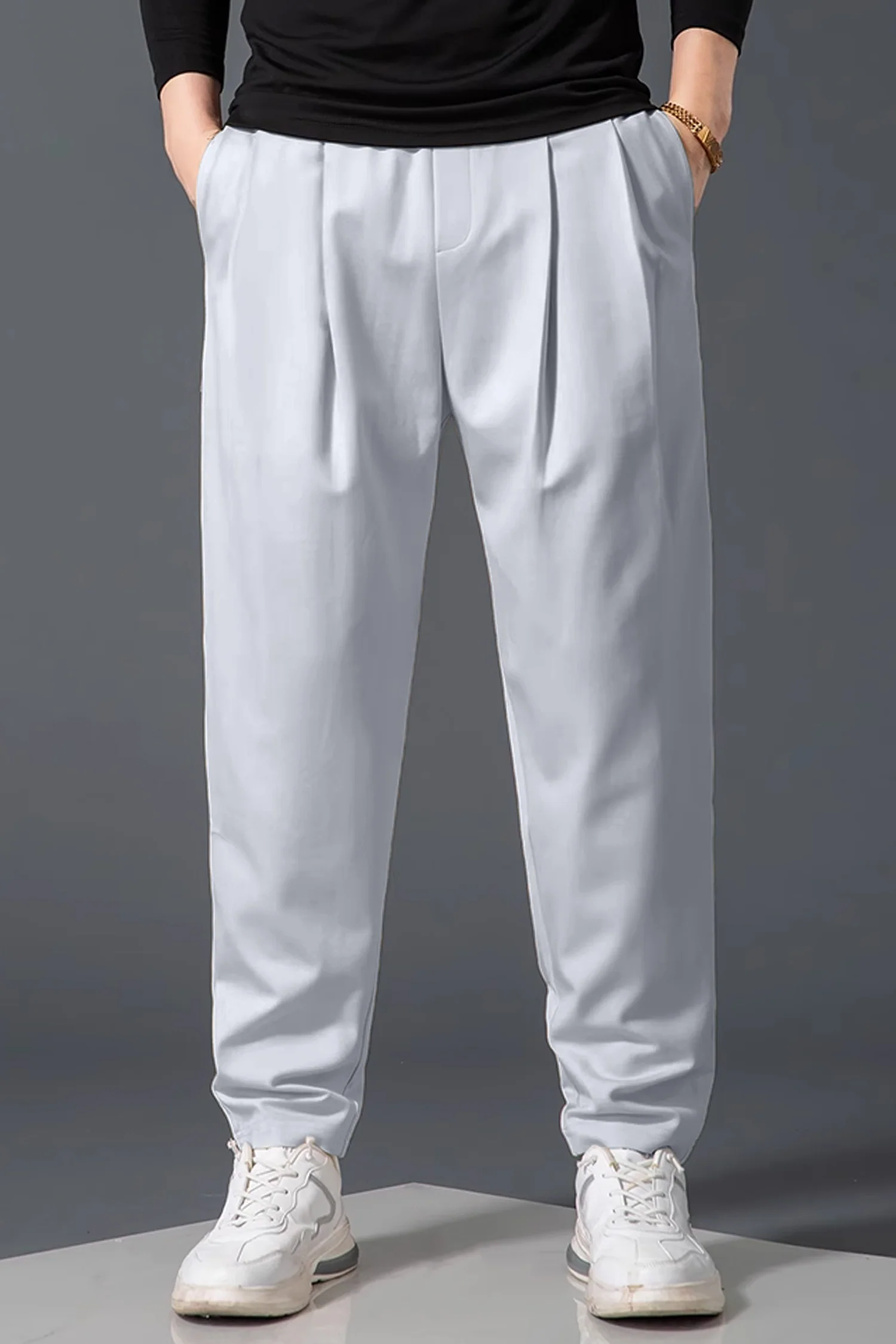 Turbo Comfort Front Plate Regular Straight-Fit Trouser - Image 11