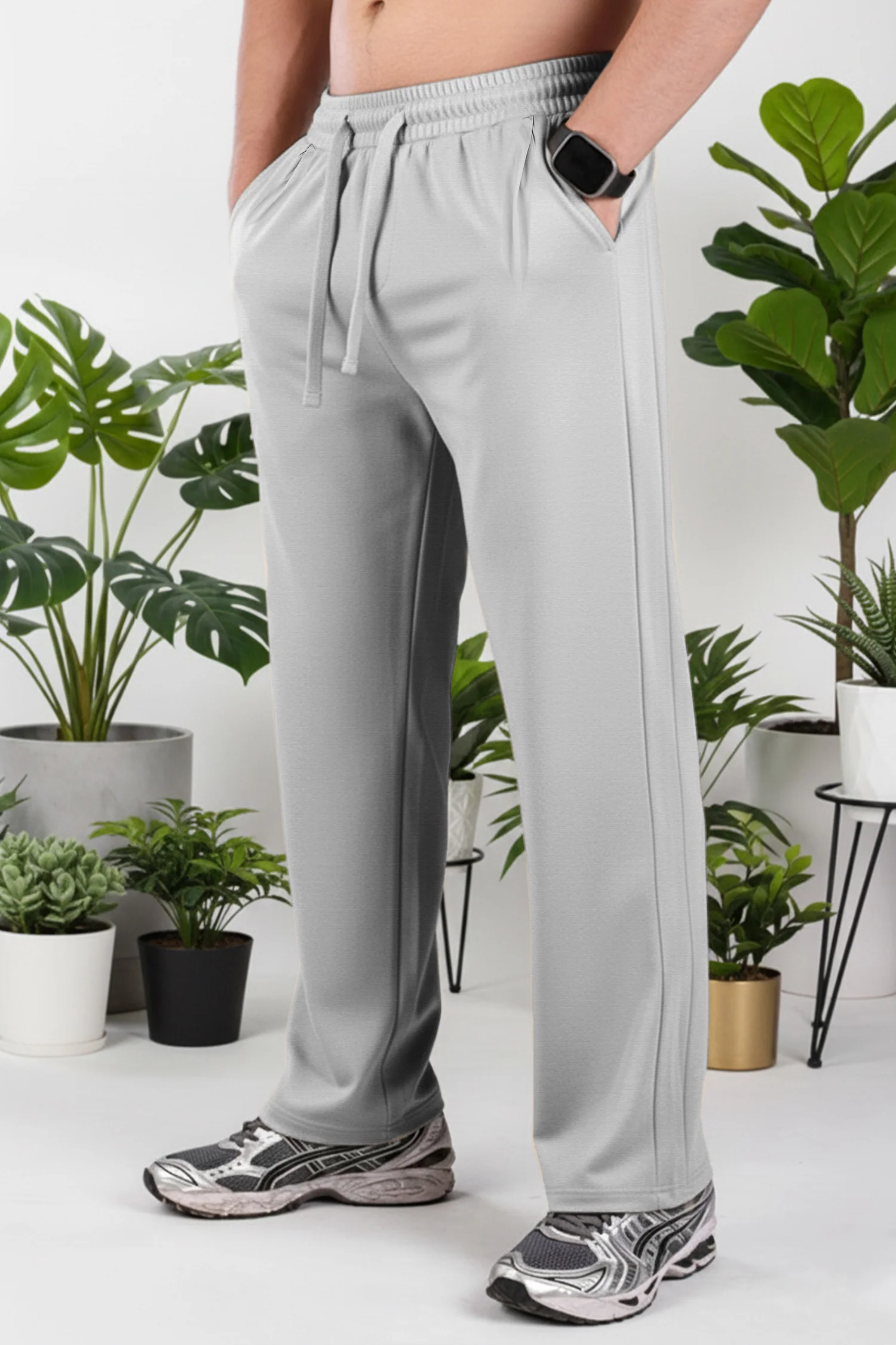 Turbo Comfort Pocket Plate Regular Trouser In Grey