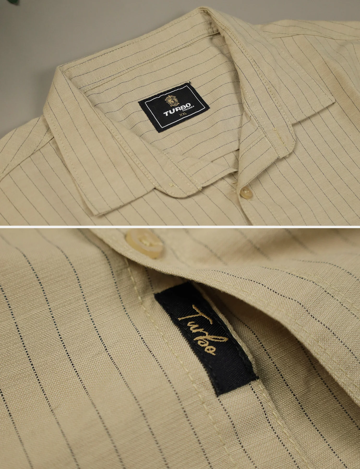Turbo Creamline Striped Comfort Casual Shirt - Image 16