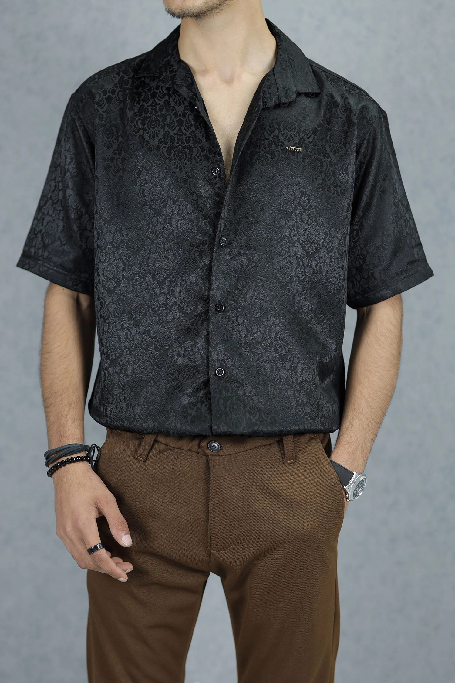 Turbo Designer Motif Floral Casual Shirt - Image 10